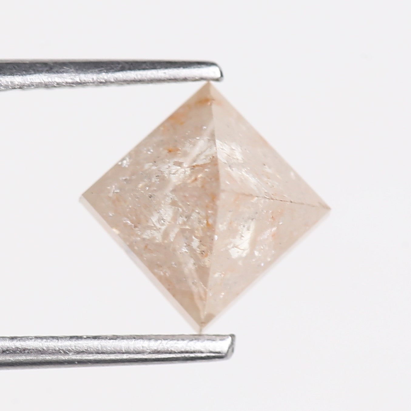 2.17 Carat Natural Pink Square Pyramid Cut Diamond 6.00 MM