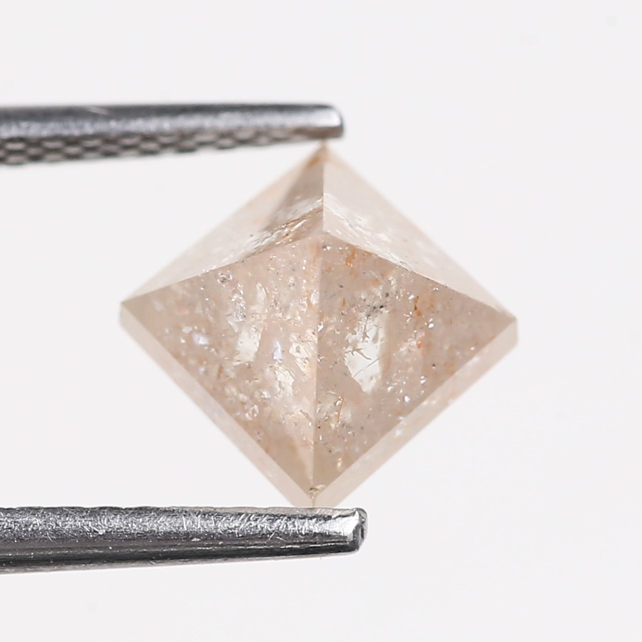 2.17 Carat Natural Pink Square Pyramid Cut Diamond 6.00 MM