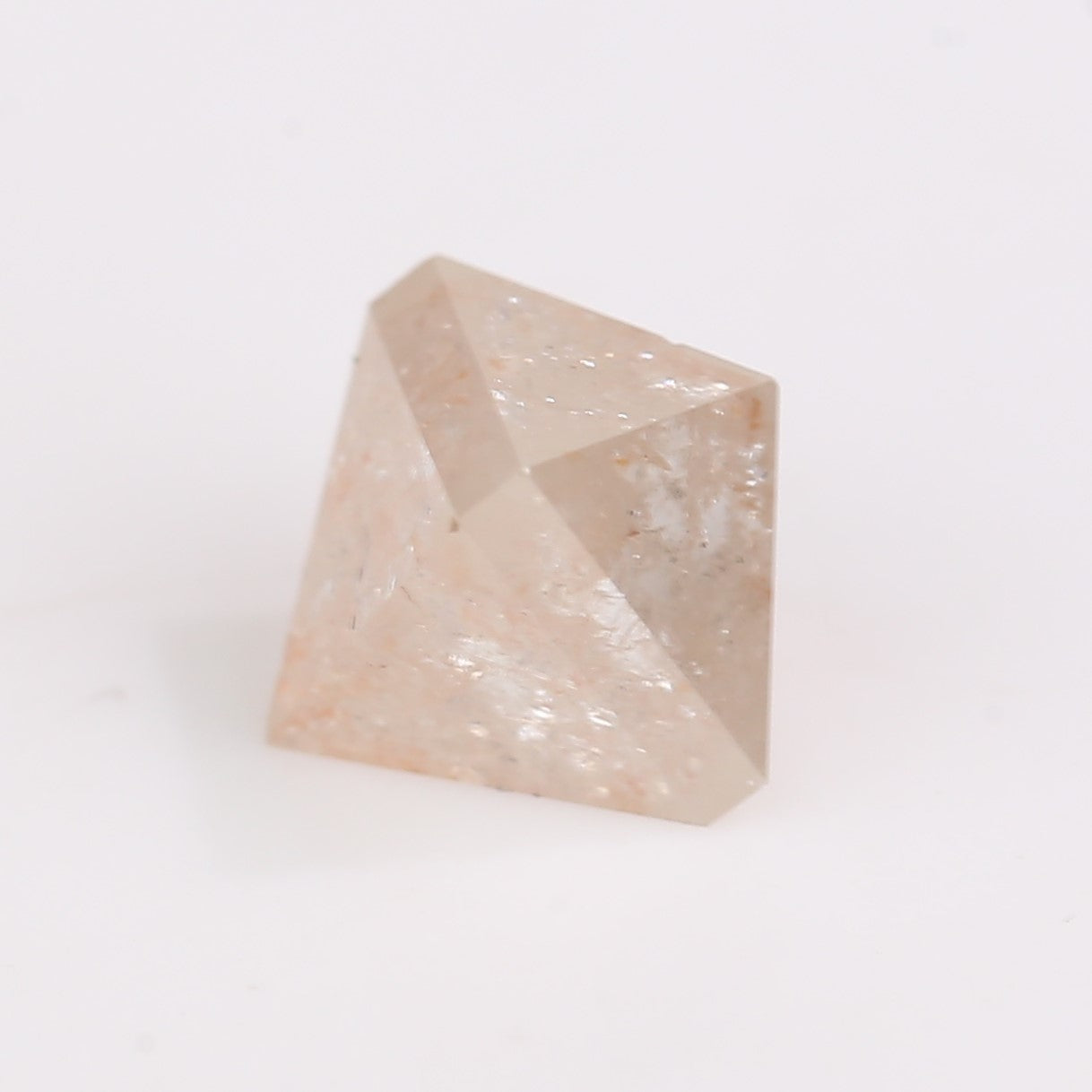 Crystal pyramid on a white background