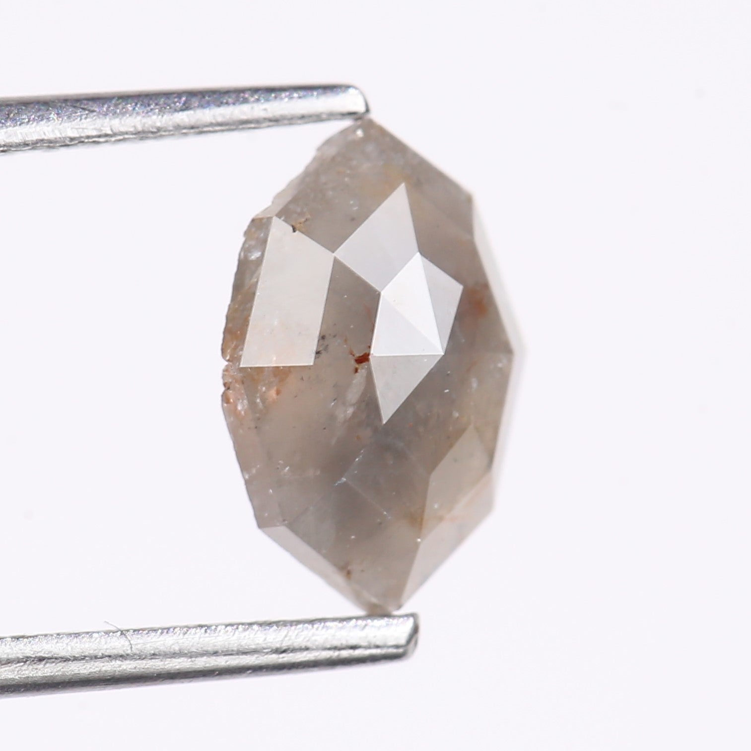 1.16 Carat Natural Gray Marquise Cut Salt And Pepper Diamond 8.97 MM