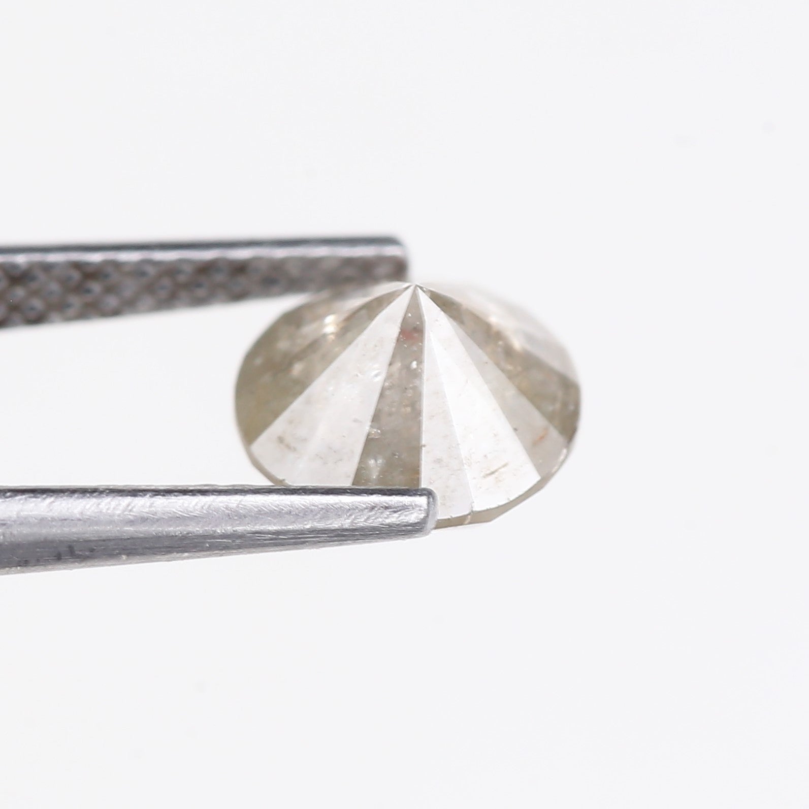 1.88 Carat Natural Grey Round Cut Salt and Pepper Diamond 7.5 MM