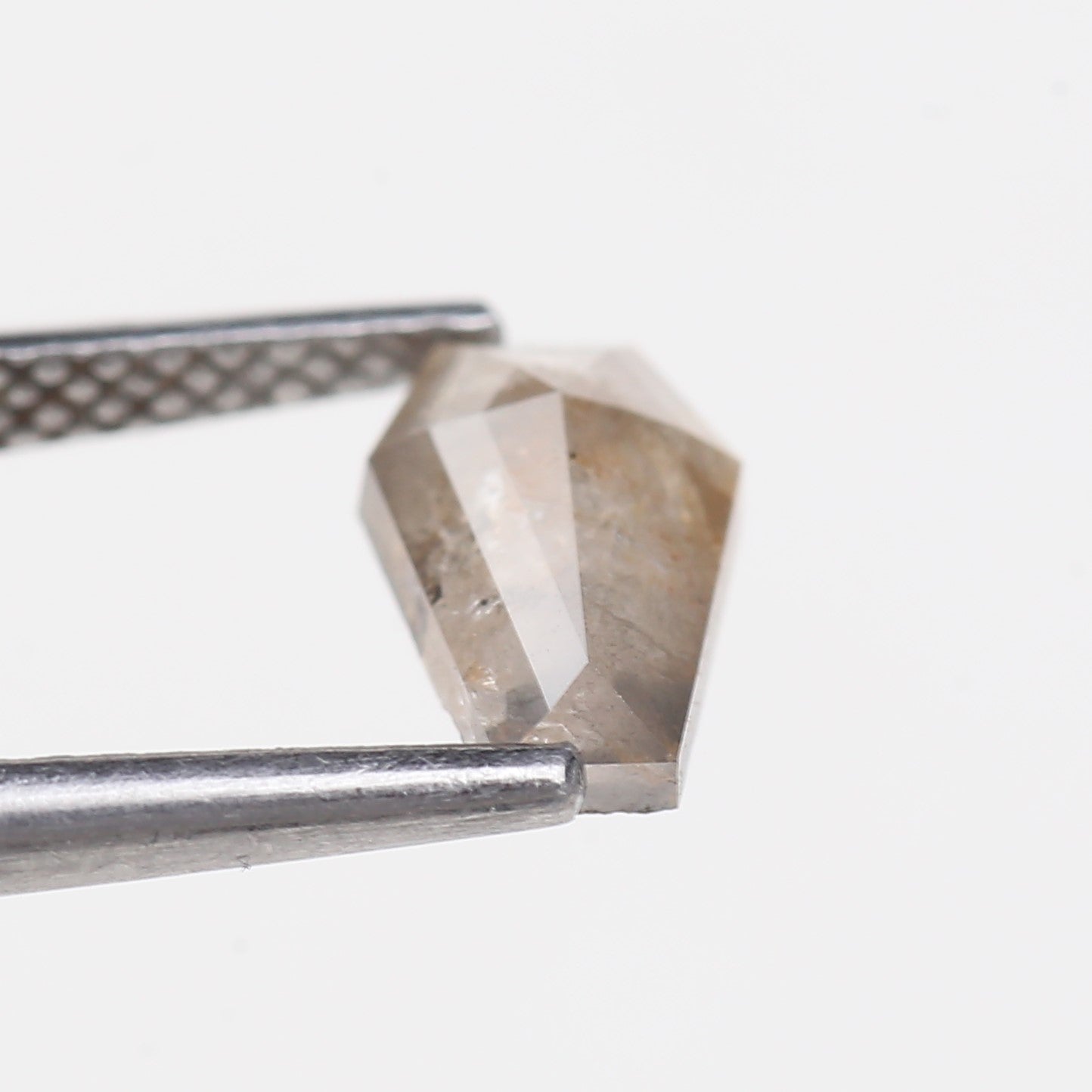 0.91 Carat Natural Coffin Salt and Pepper Diamond 7.90 MM