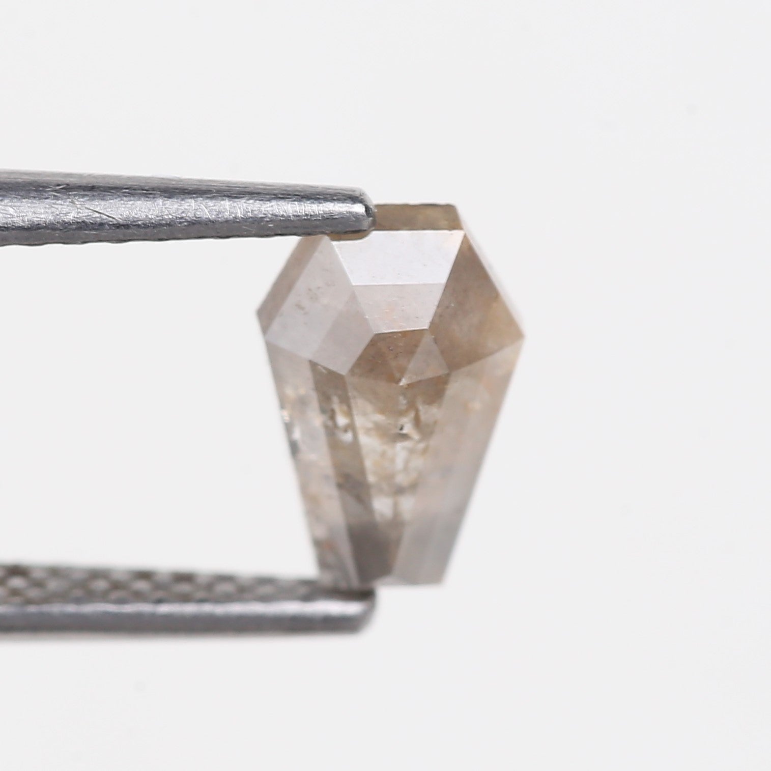0.91 Carat Natural Coffin Salt and Pepper Diamond 7.90 MM
