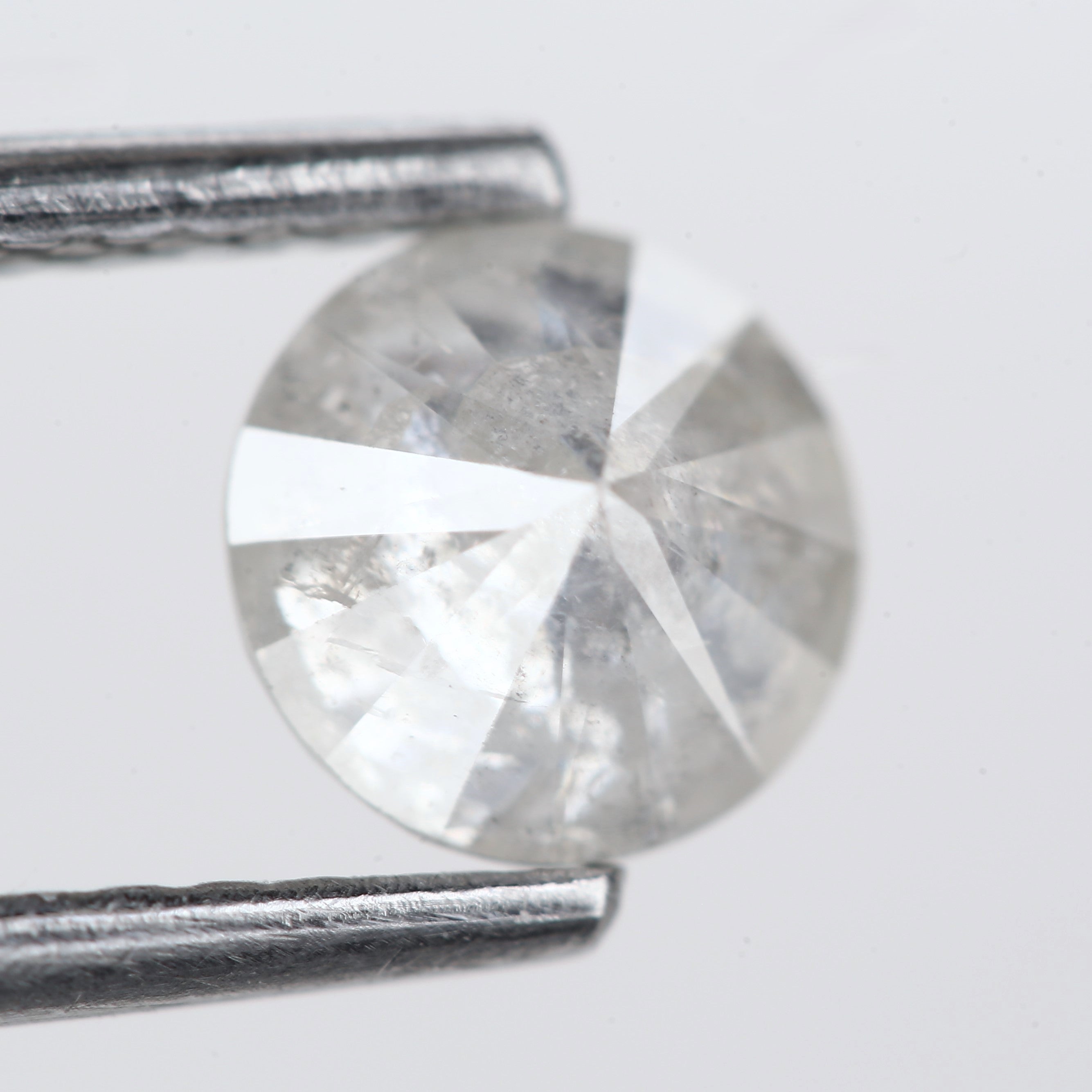0.66 Carat Opalescent Salt and Pepper Round Shape Diamond 5.3 MM