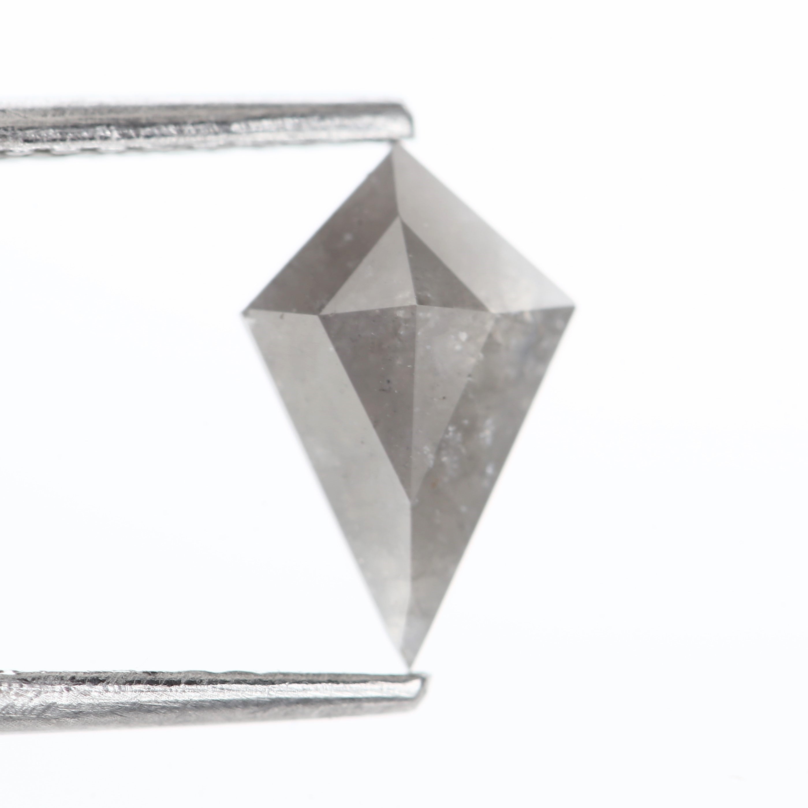 0.74 Carat Rustic Gray Kite Natural Diamond 9 MM