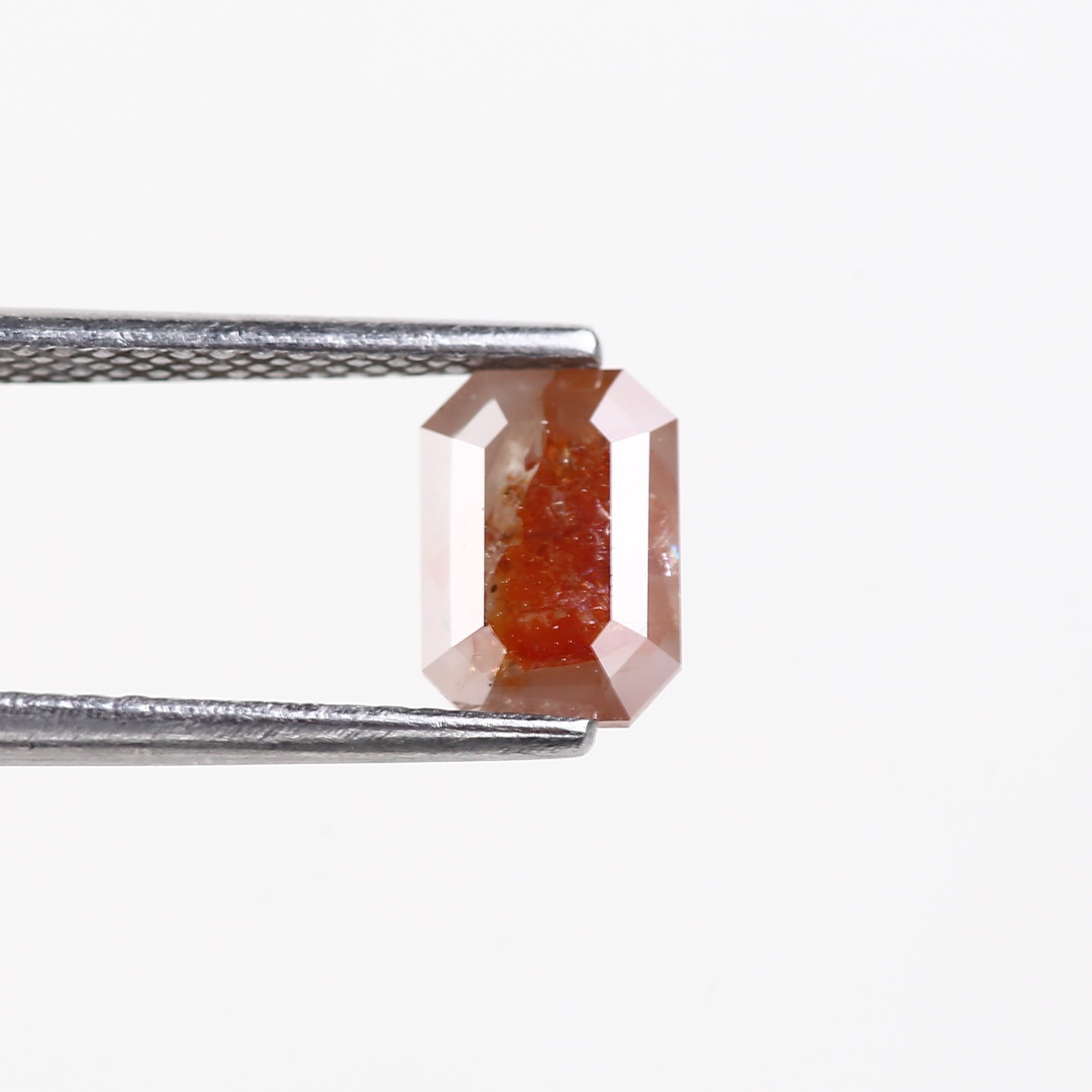 1.14 Carat Emerald Salt and Pepper Red Diamond 7.5 MM