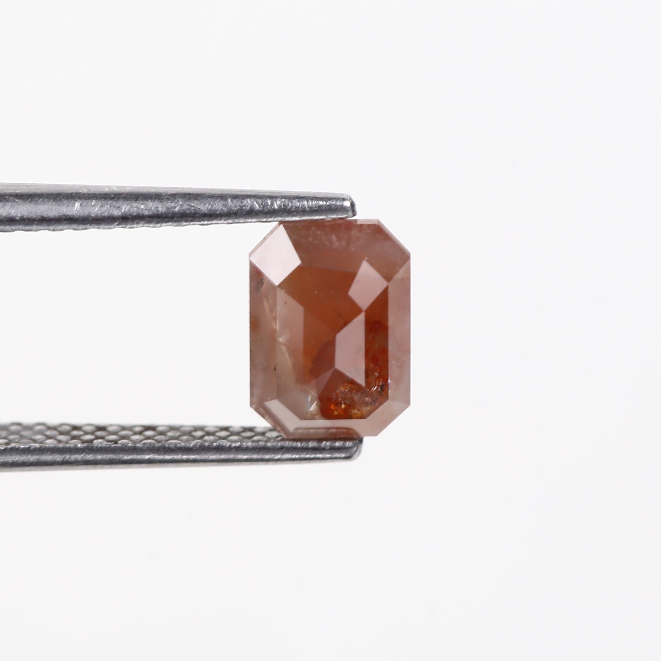 1.14 Carat Emerald Salt and Pepper Red Diamond 7.5 MM