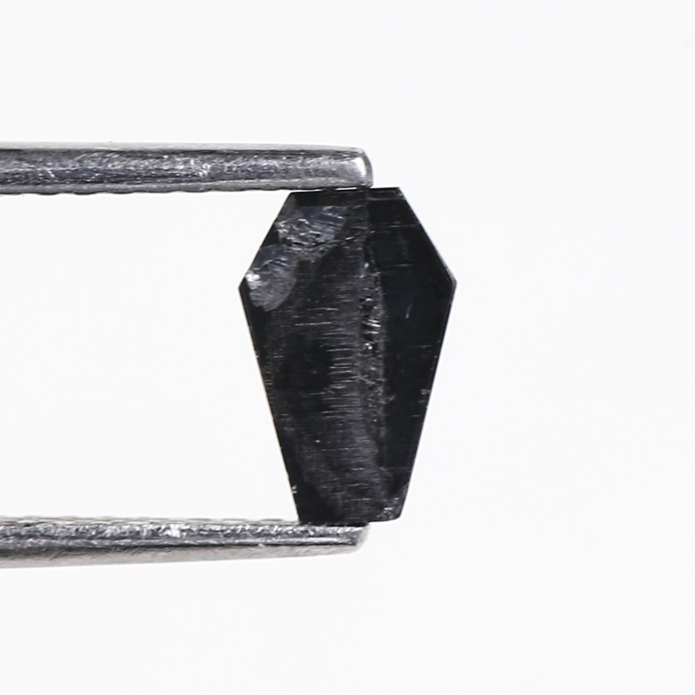 0.70 Carat Coffin Cut Black Loose Diamond 7.20 MM
