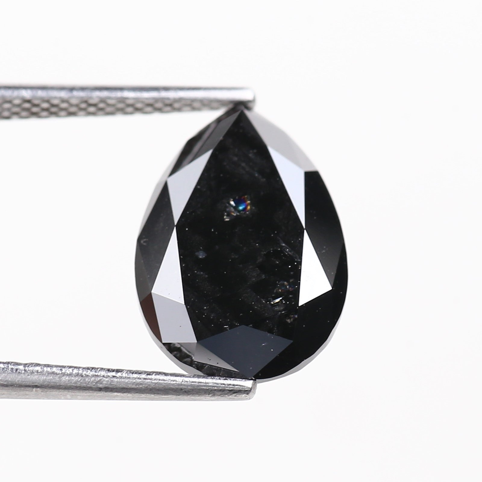 4 Carat Pear Black Diamond Loose Natural 12.70 Carat