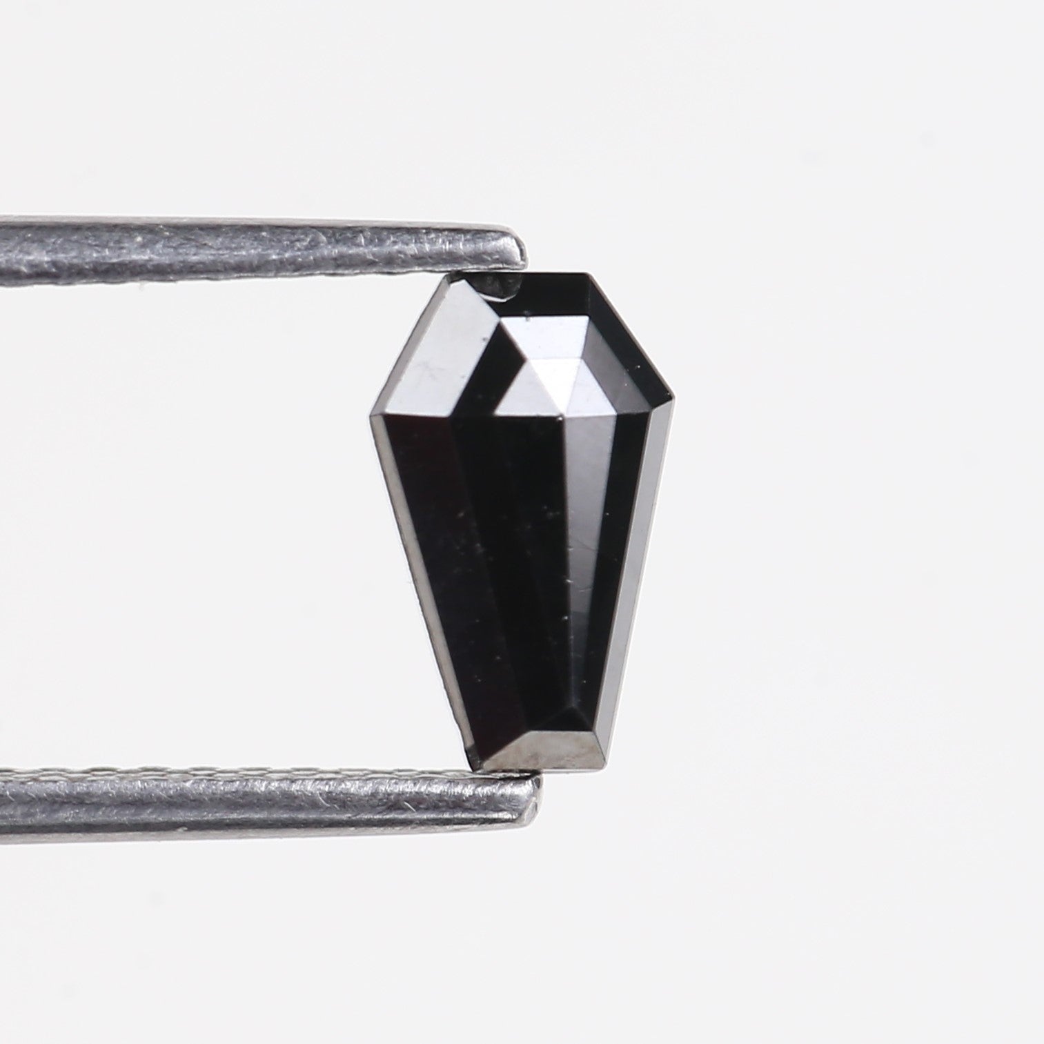 0.69 Carat Natural Coffin Black Diamond 8 MM