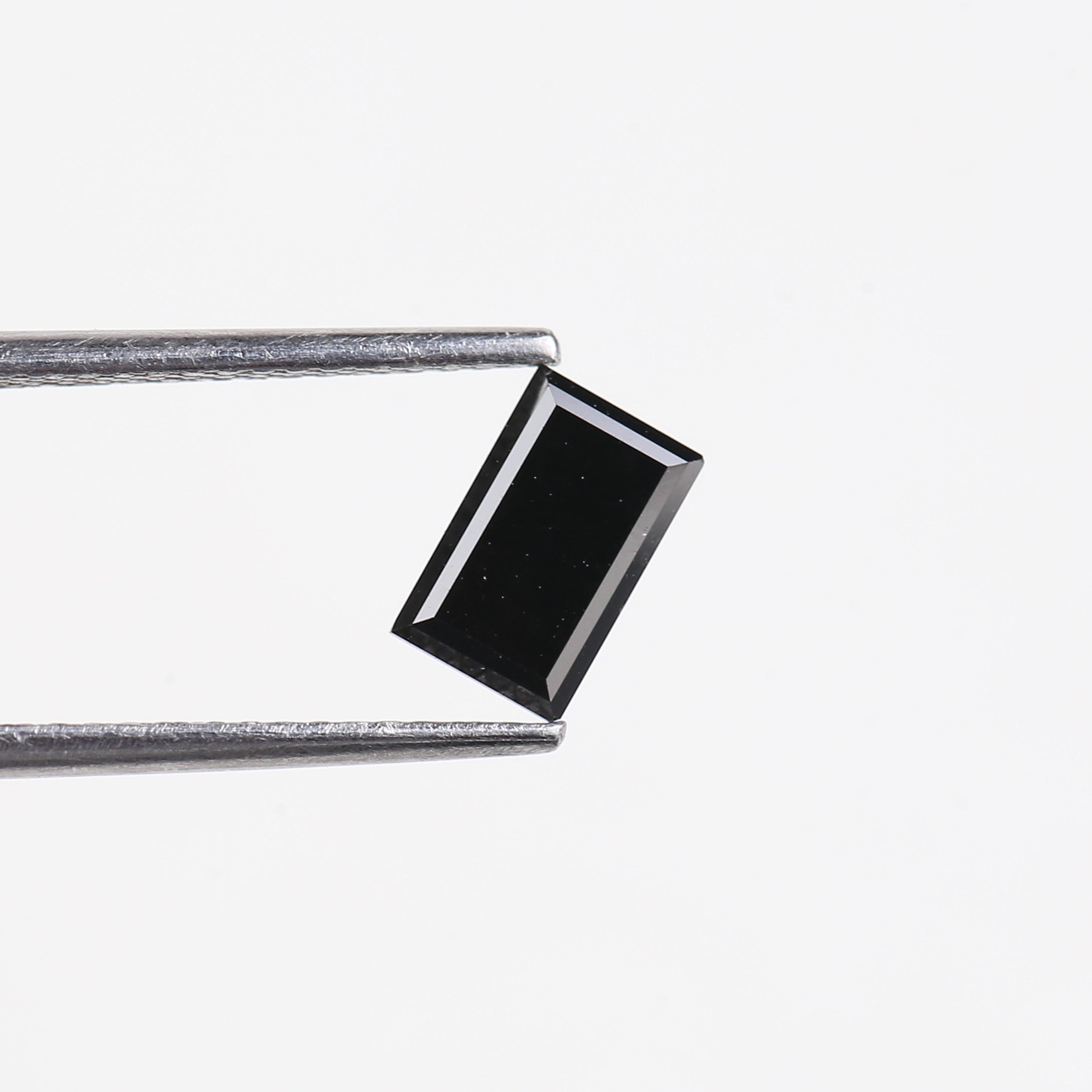 0.92 Carat Baguette Cut Black Loose Diamond 7.20 MM