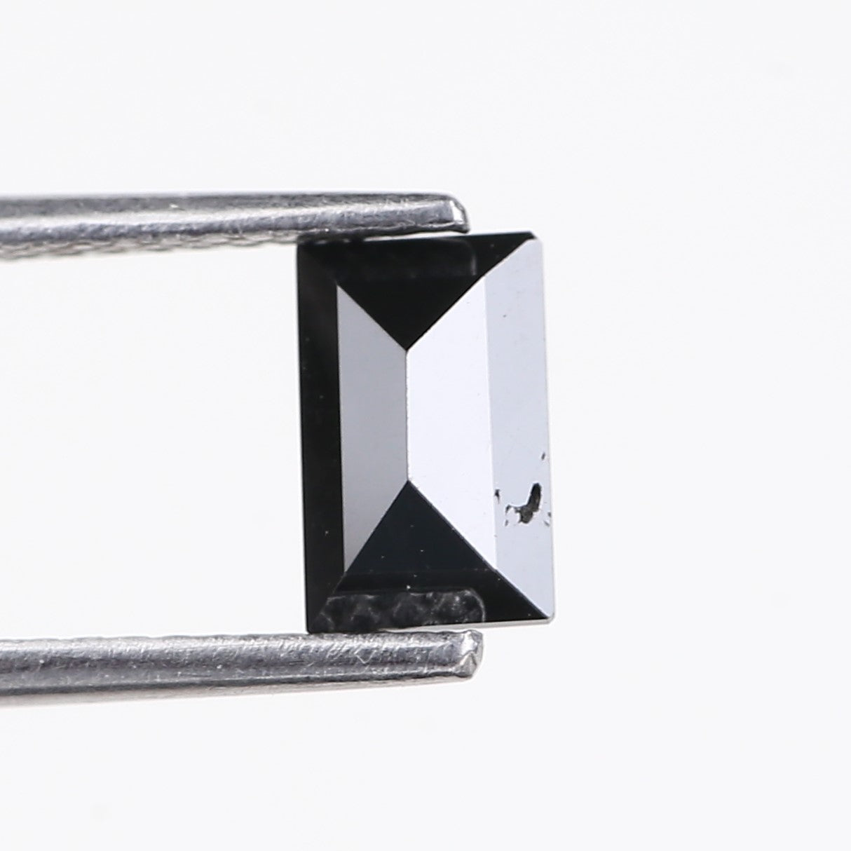 0.92 Carat Baguette Cut Black Loose Diamond 7.20 MM