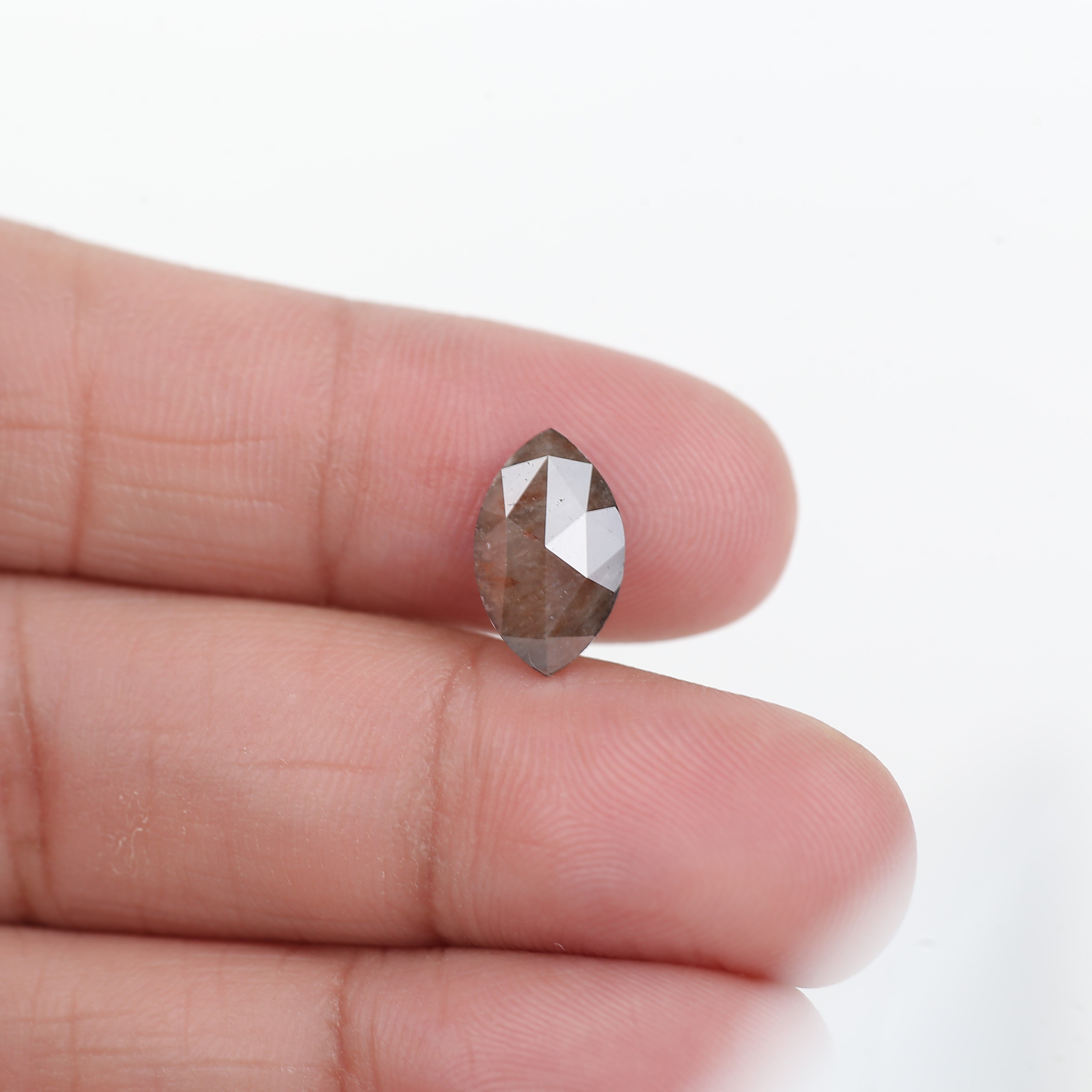 1.99 Carat Salt and Pepper Marquise Cut Diamond 12.10 MM