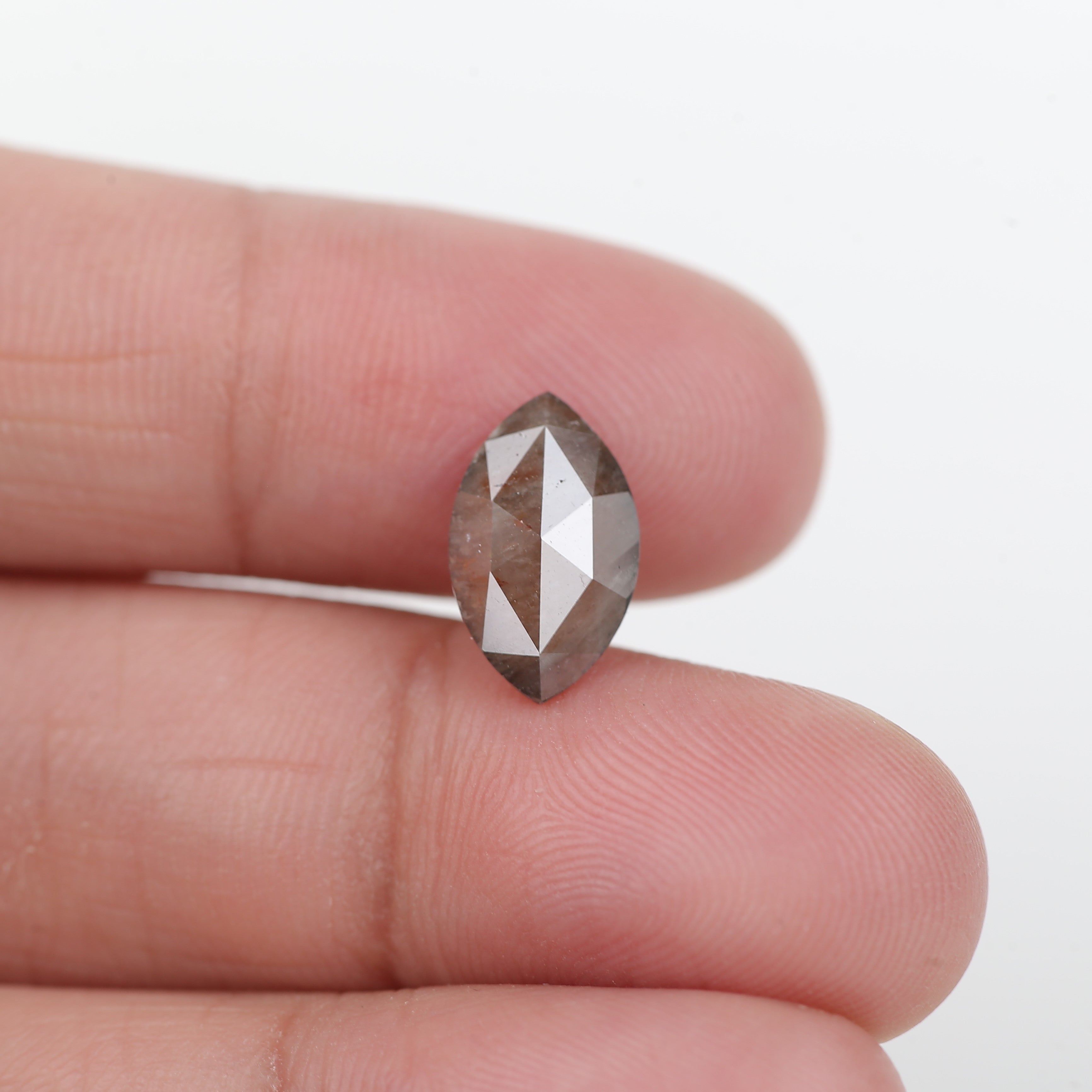 1.99 Carat Salt and Pepper Marquise Cut Diamond 12.10 MM
