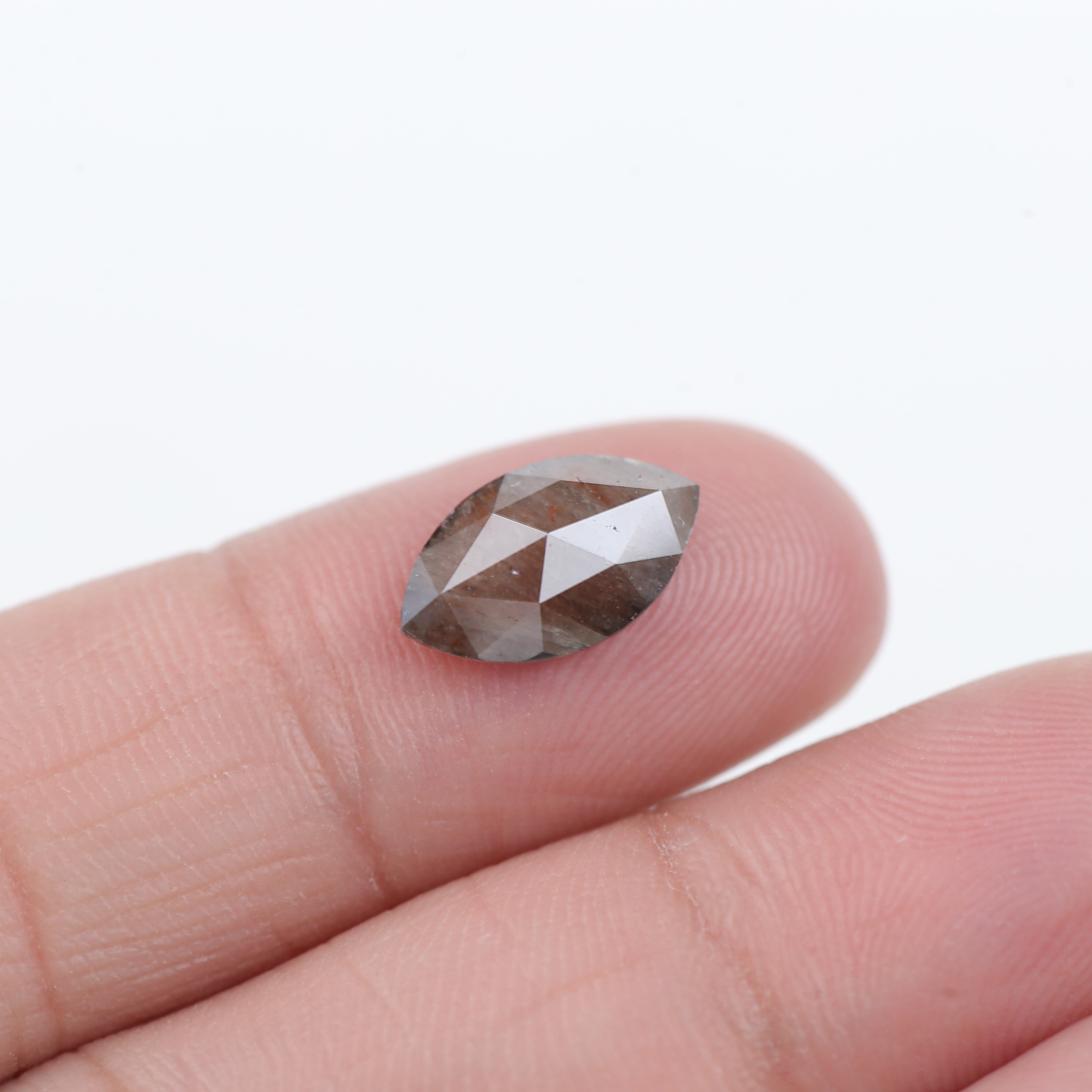 1.99 Carat Salt and Pepper Marquise Cut Diamond 12.10 MM