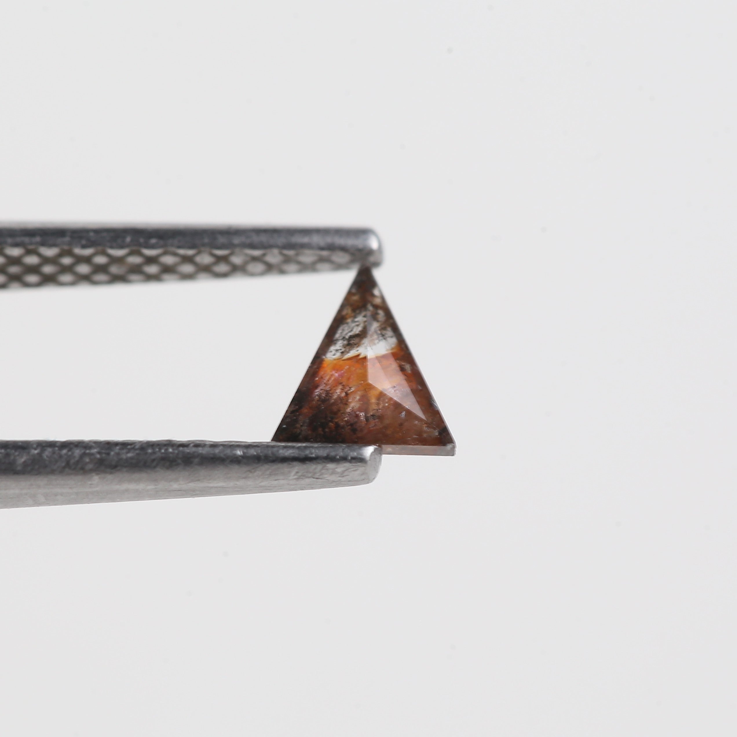 0.25 Carat Triangle Salt And Pepper Diamond Natural Loose Diamond 5.05 MM