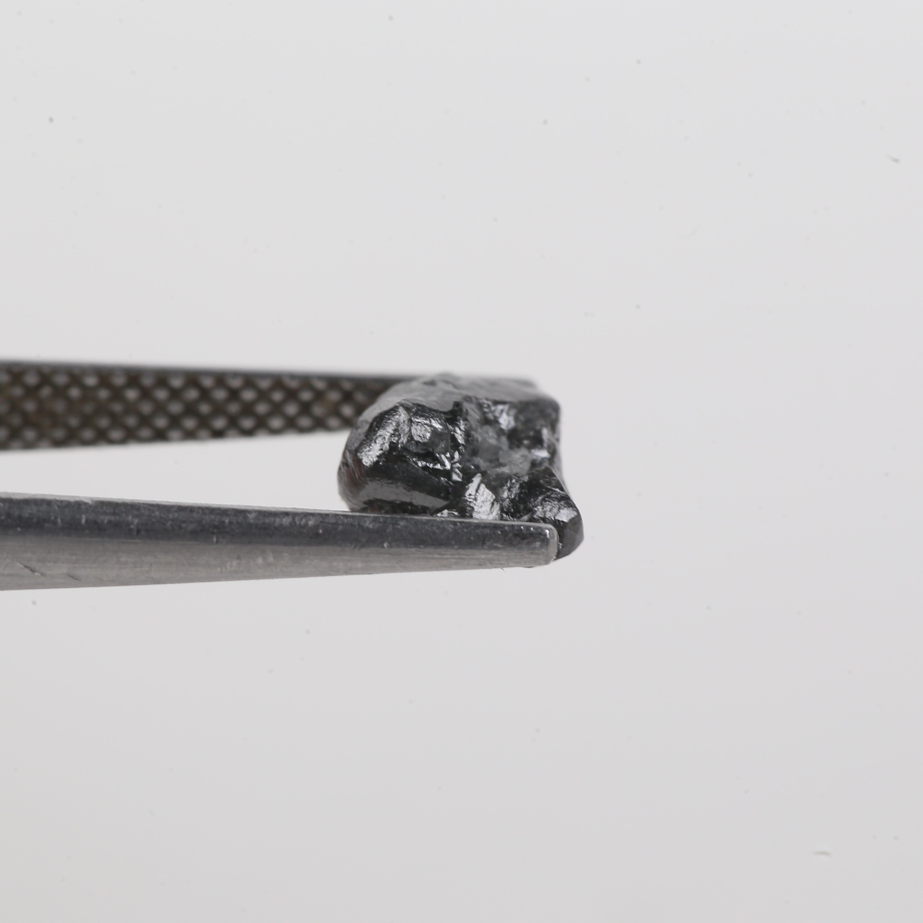 2.25 Carat Natural Rough Diamond Gray Black Raw Diamond 7.84 MM