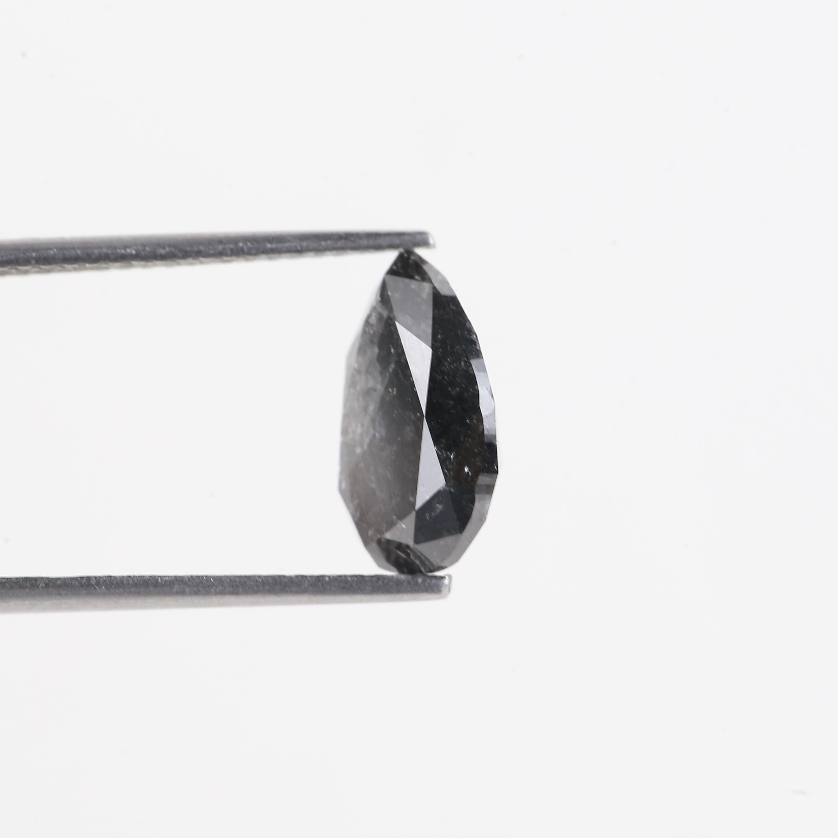 3.28 Carat Salt And Pepper Pear Cut Natural Loose Diamond 11.51 MM