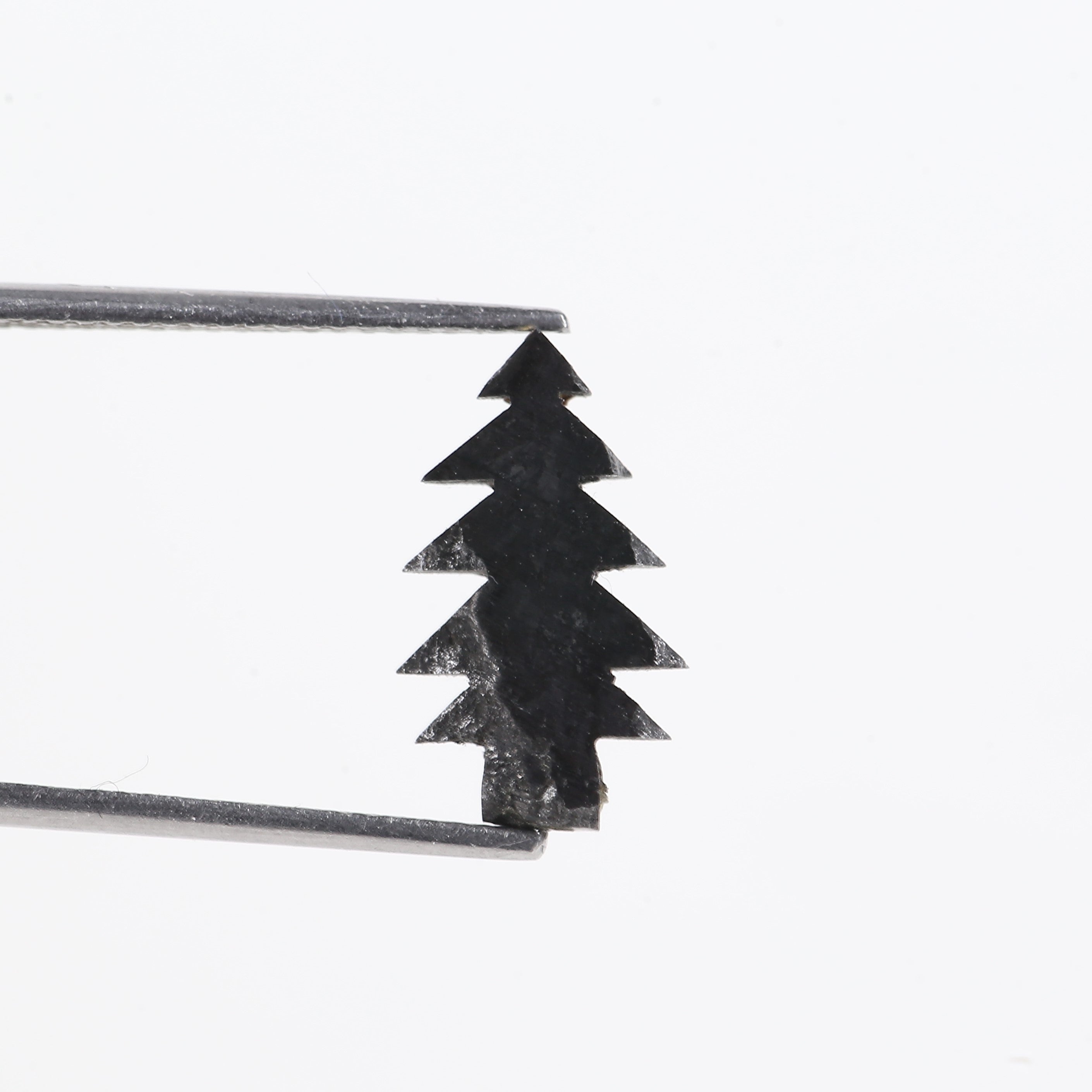 2.40 Carat Natural Christmas Tree Cut Black Diamond 14.19 MM