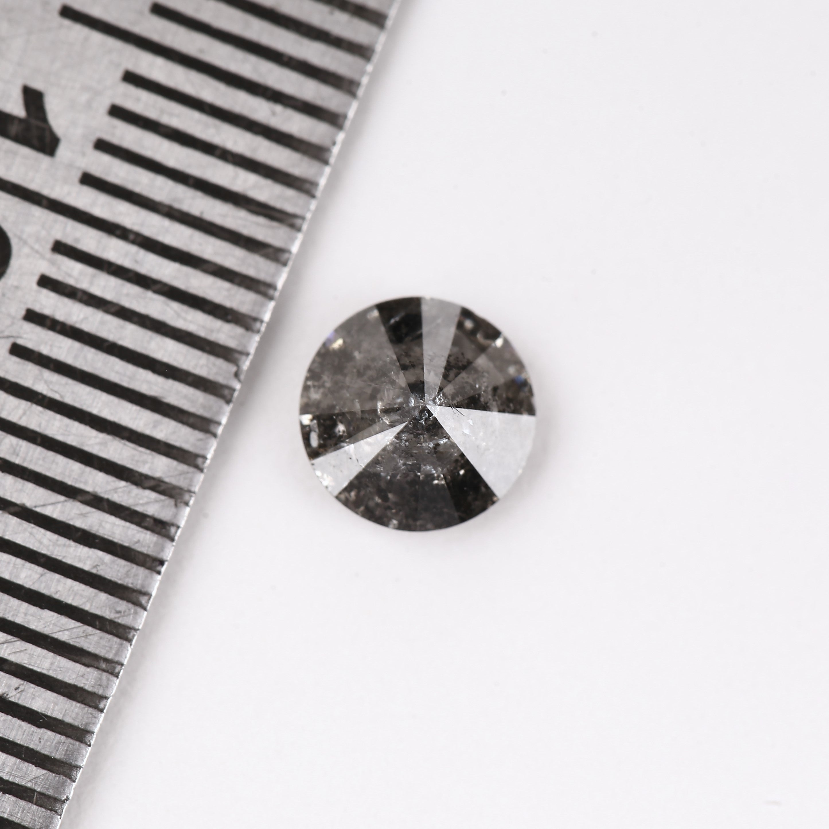 0.94ct Celestial Black Natural Loose Diamond 6.3 MM