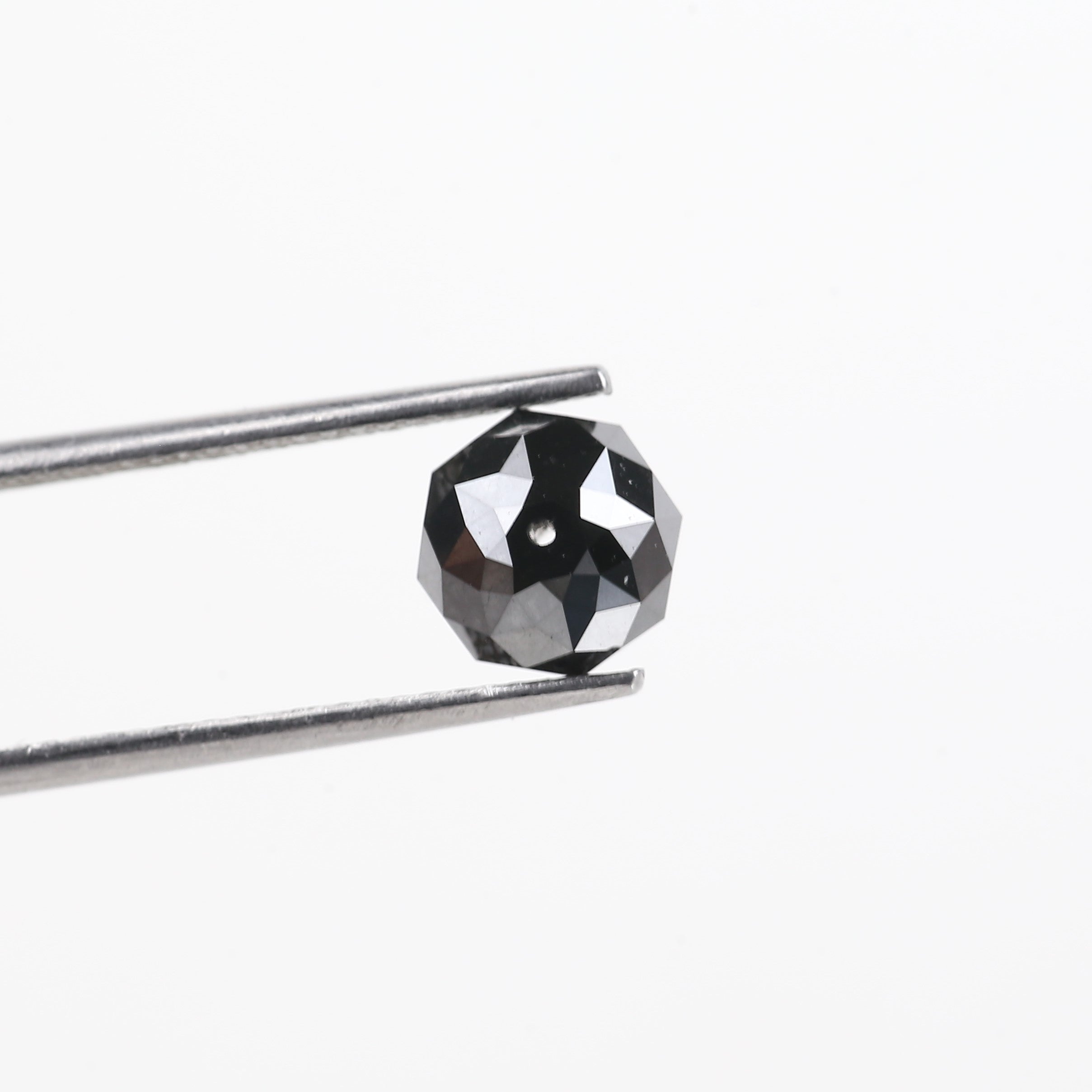 2.90 Carat Natural Black Beads Diamond 7.51 MM