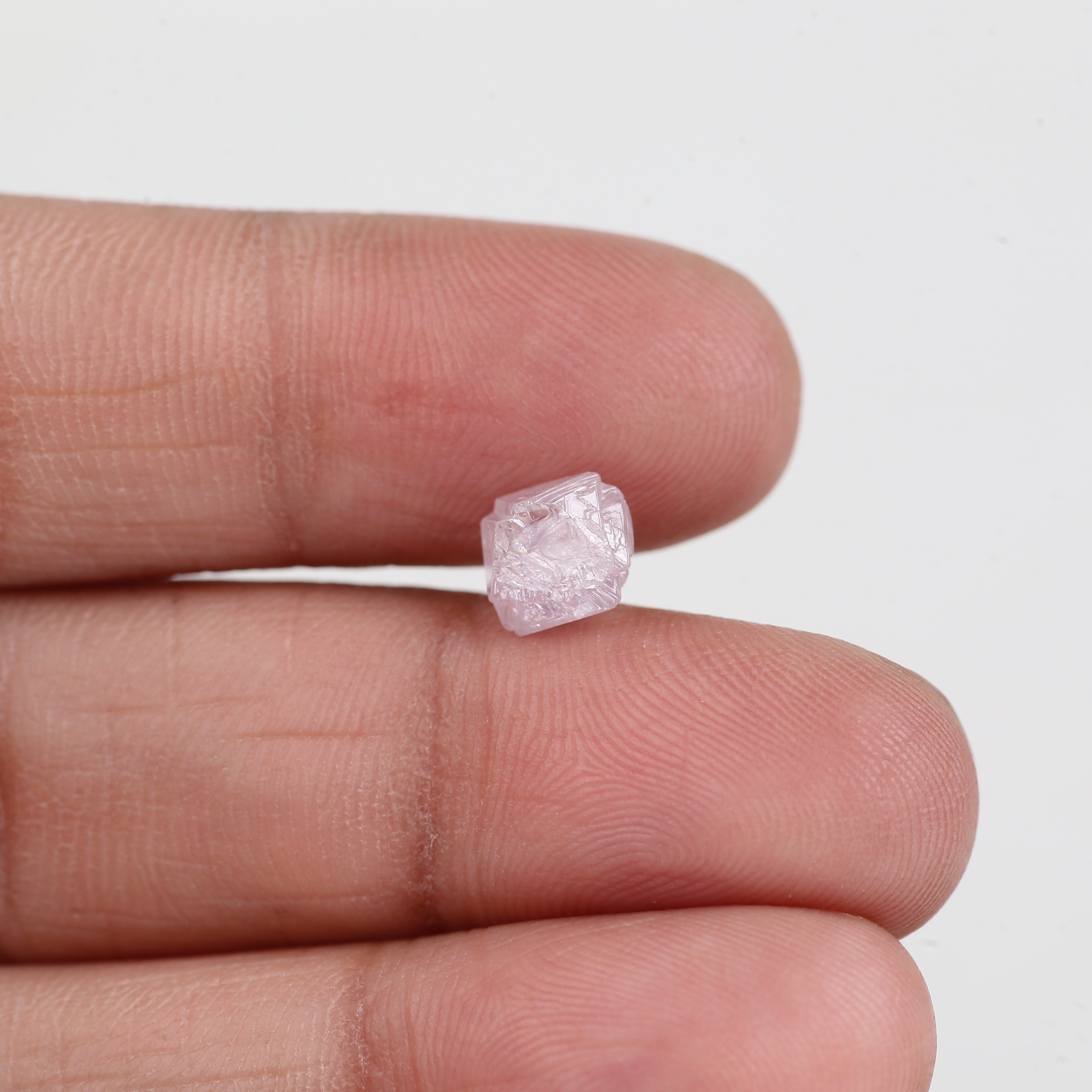 2 Carat Pink Rough Diamond Natural 8 MM