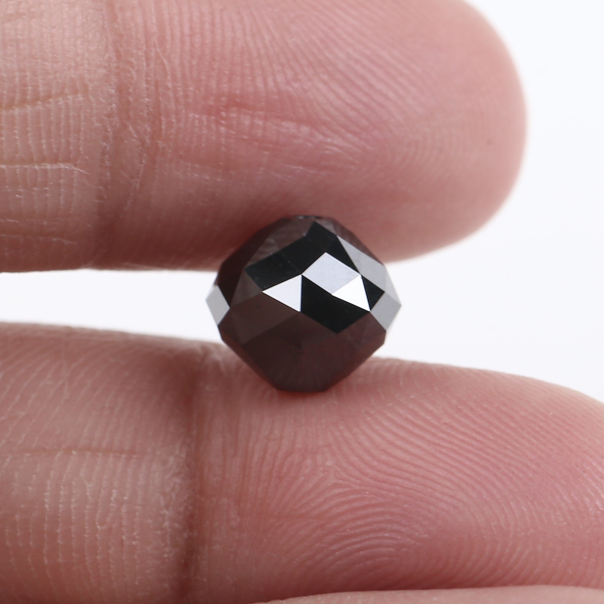 4.43 Carat Drilled Balls cut Beads Black Diamond 8.86 MM