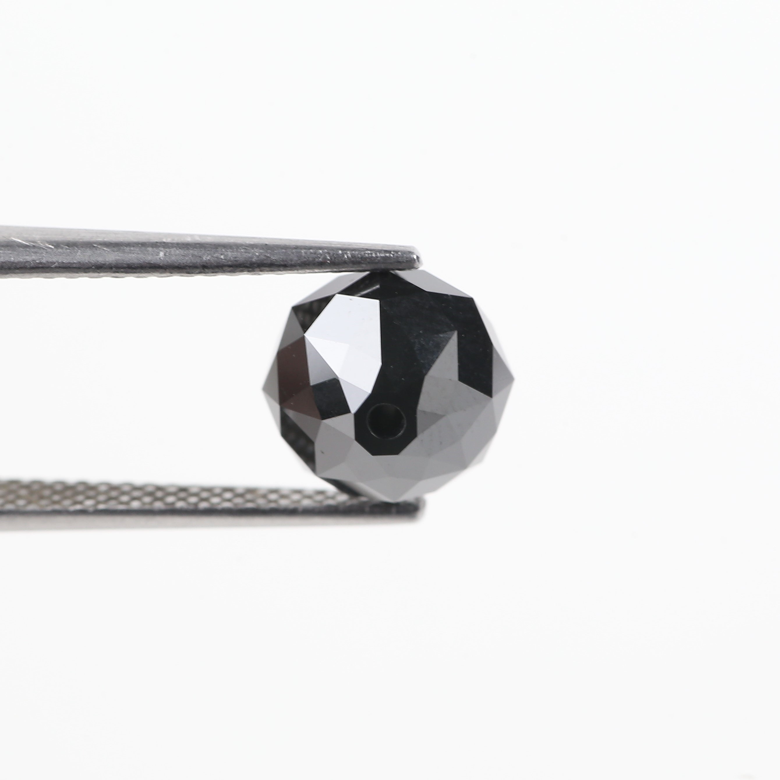 4.43 Carat Drilled Balls cut Beads Black Diamond 8.86 MM