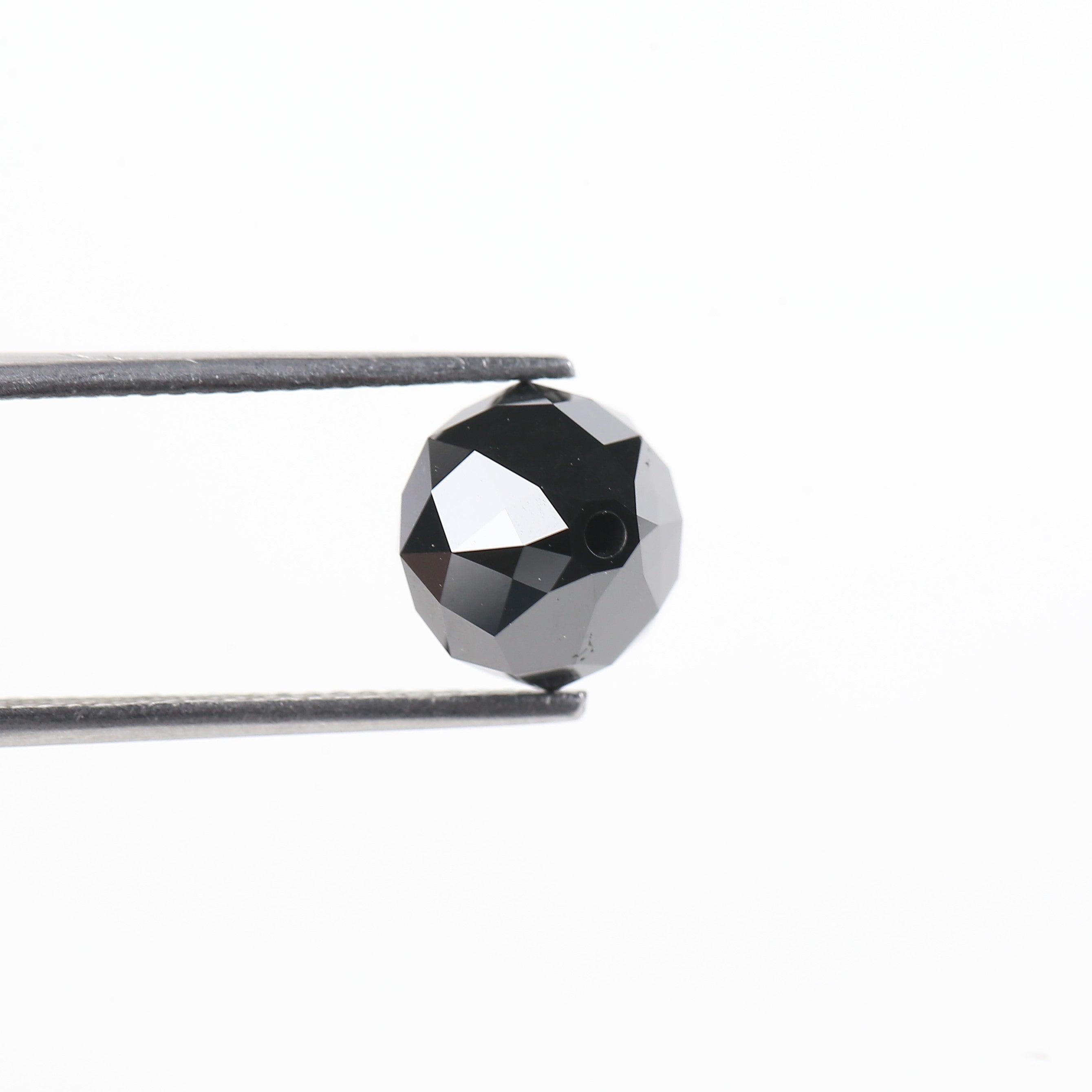 4.43 Carat Drilled Balls cut Beads Black Diamond 8.86 MM