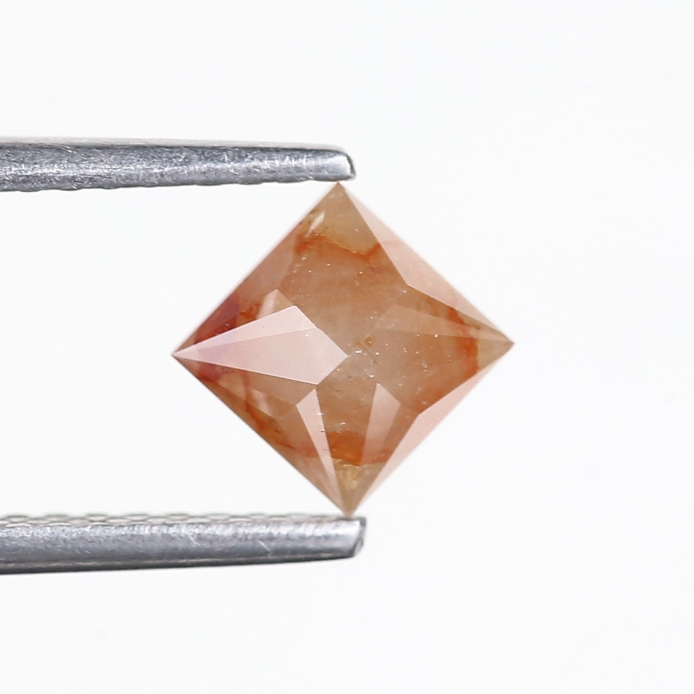 0.75 Carat Natural Orange Princess Salt Pepper Diamond 4.9 MM