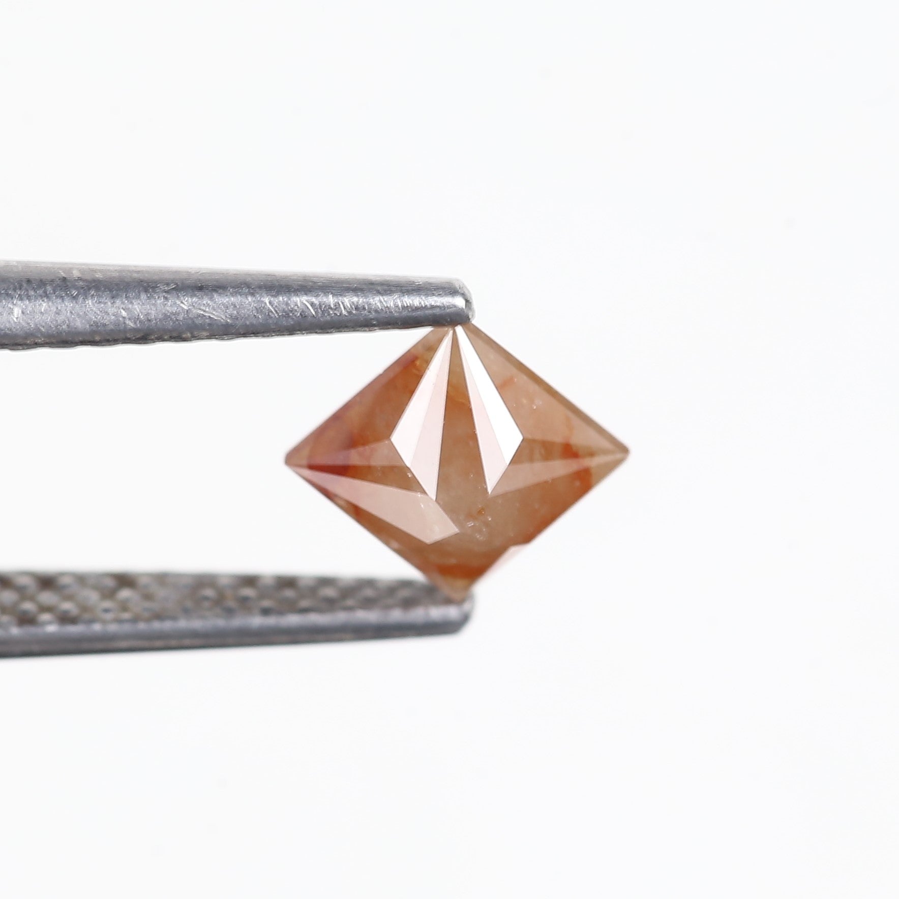 0.75 Carat Natural Orange Princess Salt Pepper Diamond 4.9 MM