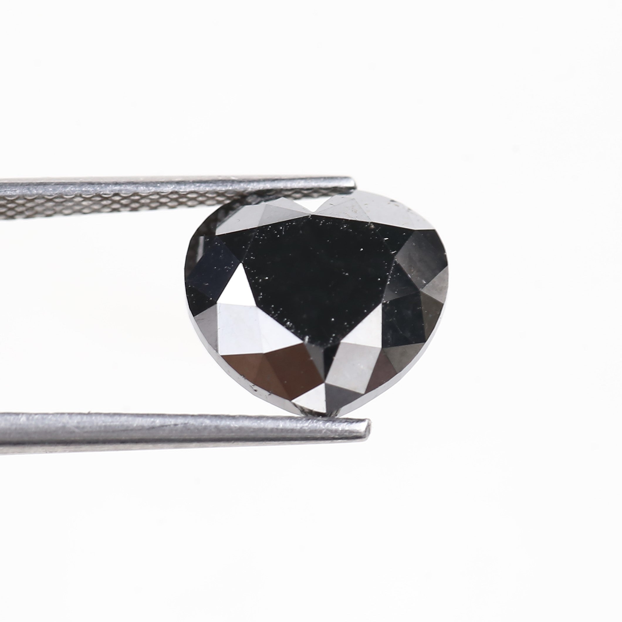 5.90 Carat Natural Black Heart Diamond 10.30 MM