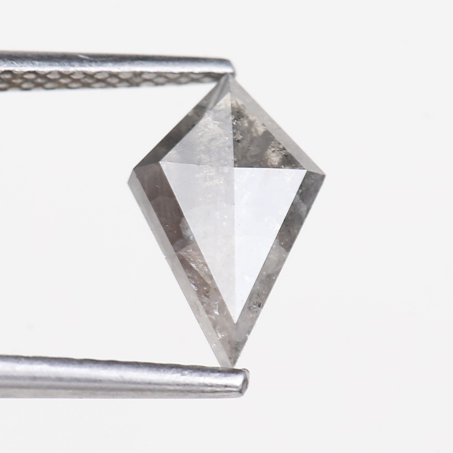 1.20 Carat Natural Gray Kite Cut Salt and Pepper Diamond 10.46 MM