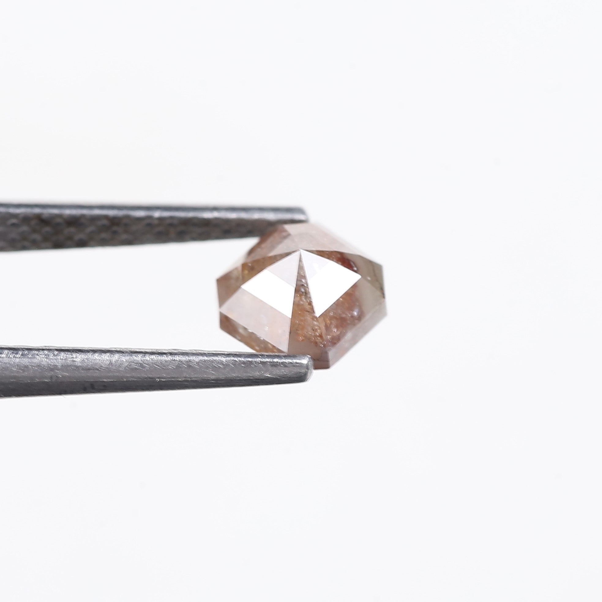 0.95 Carat Natural Orange Asscher Cut Diamond 5.30 MM