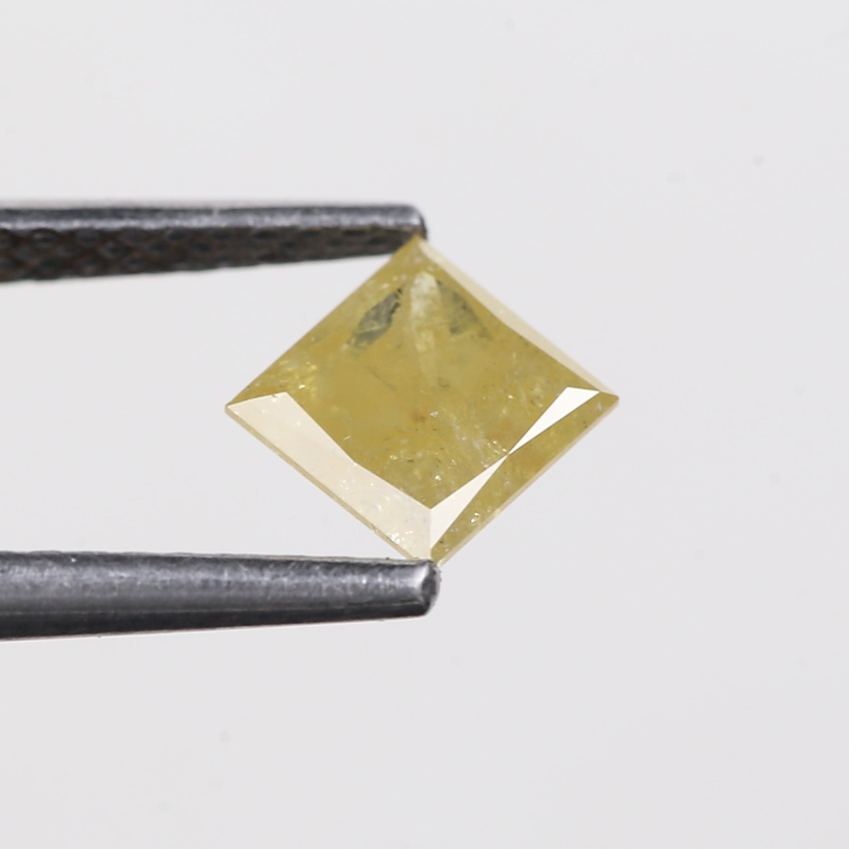 0.61 Carat Natural Yellow Princess Salt Pepper Diamond 5 MM
