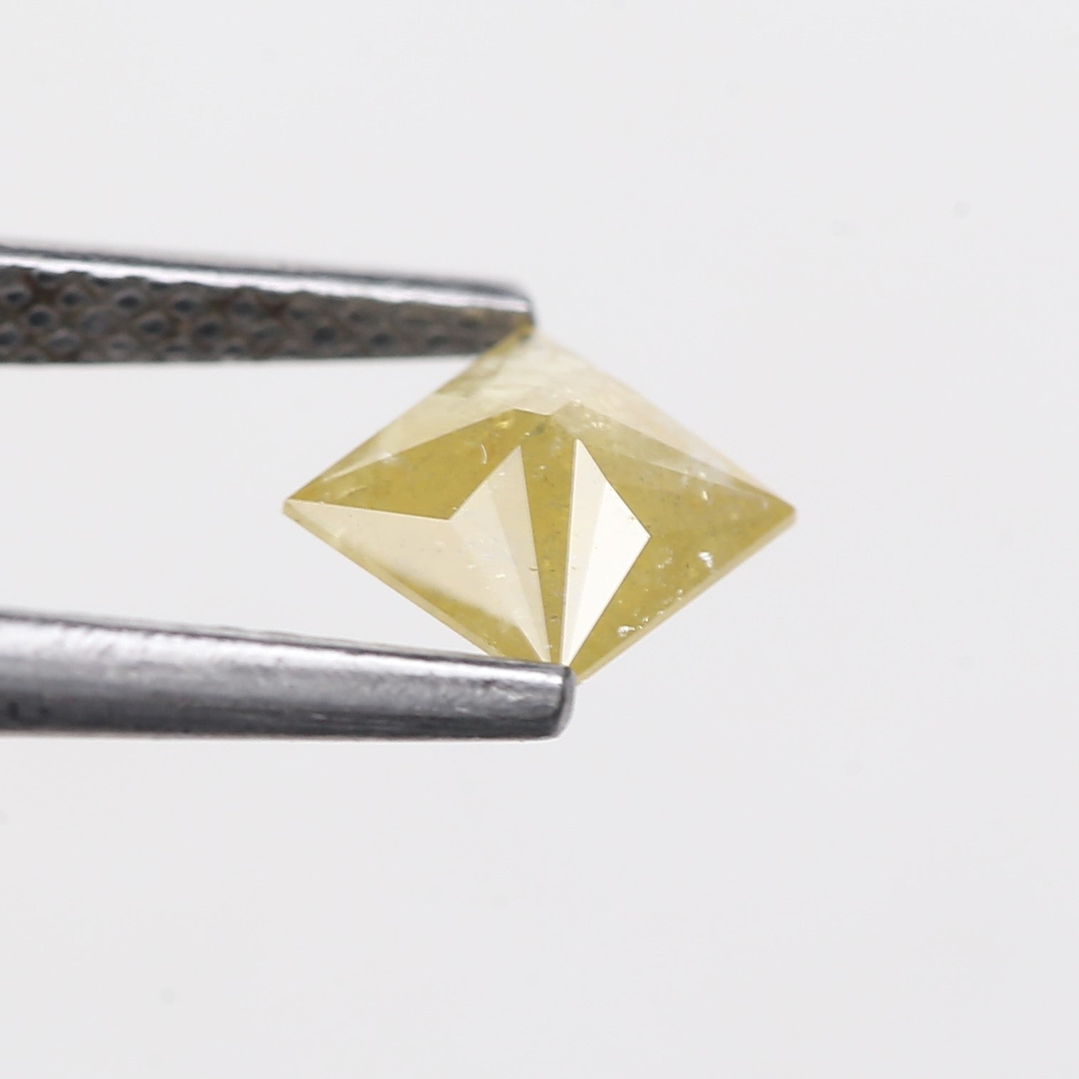 0.61 Carat Natural Yellow Princess Salt Pepper Diamond 5 MM