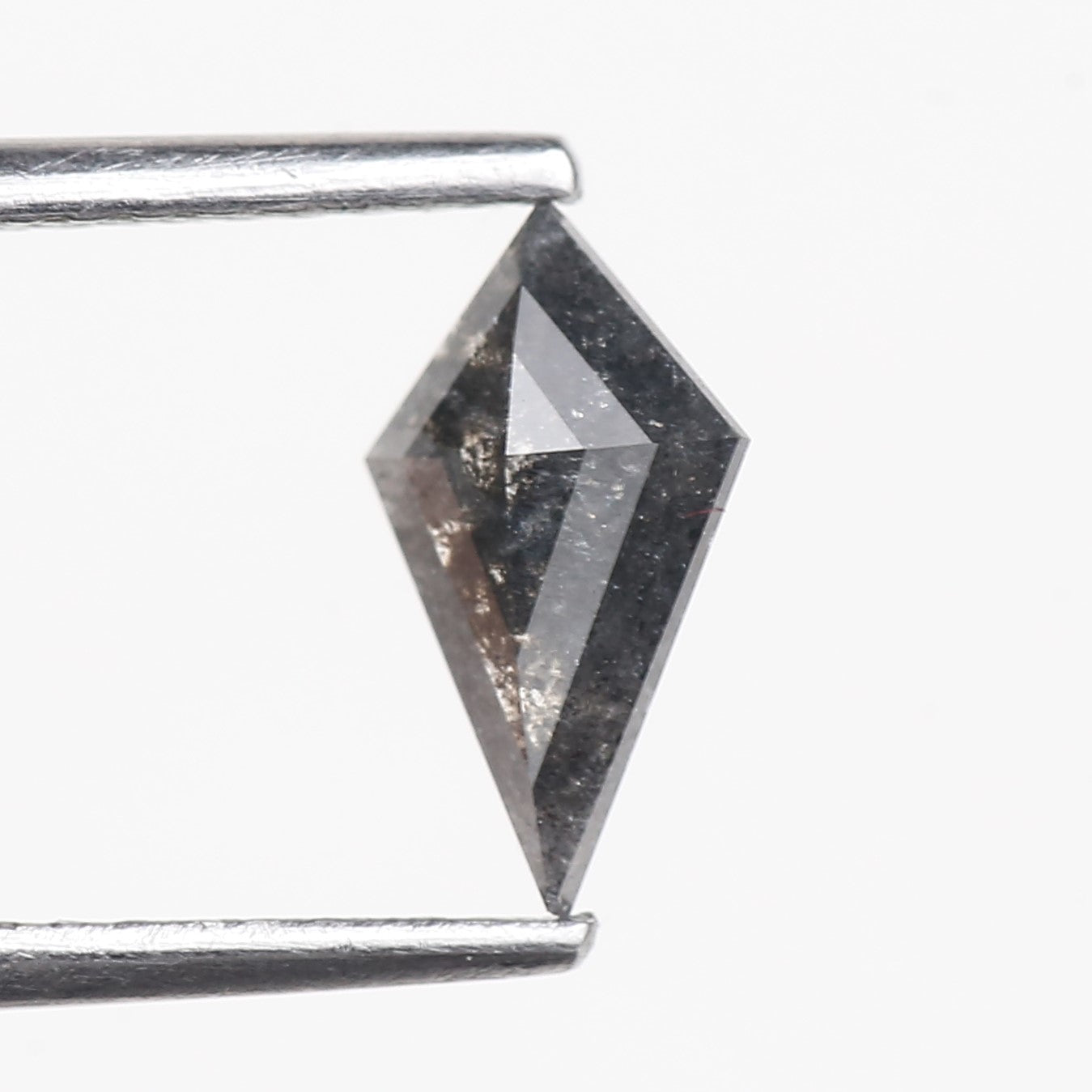 0.51 Carat Natural Gray Kite Cut Salt And Pepper Diamond 8.80 MM