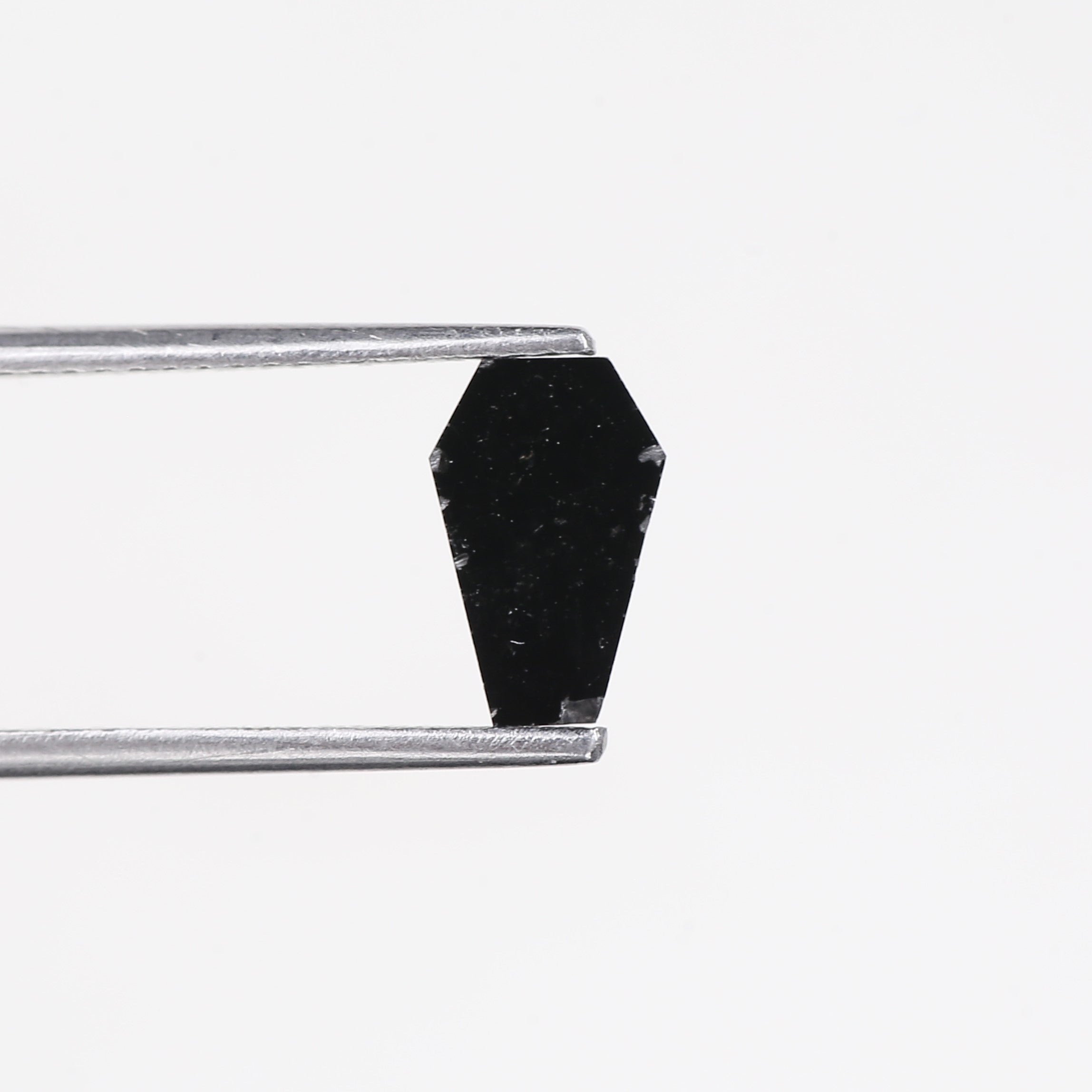 1.29 Carat Black Coffin Cut Natural Loose Diamond 8.75 MM