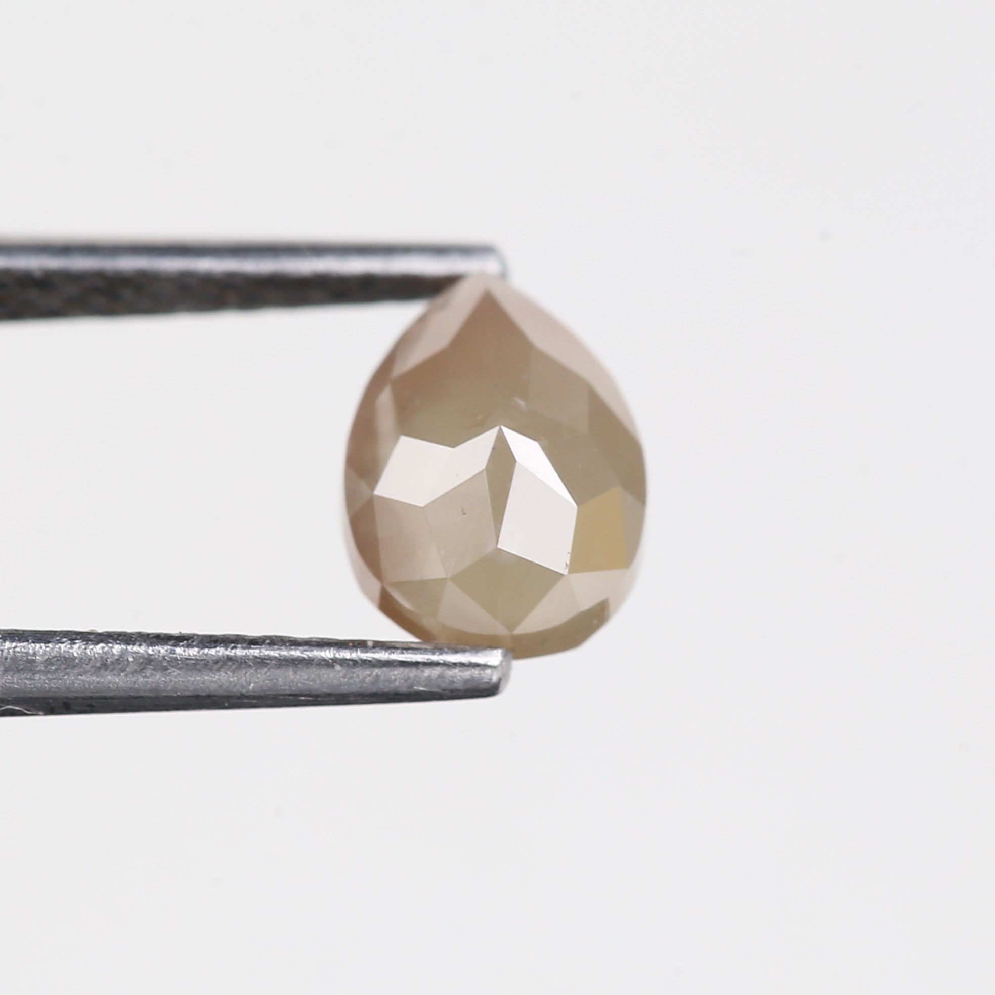 1.17 Carat Natural Pear Cut Salt and Pepper Diamond 7.3 MM