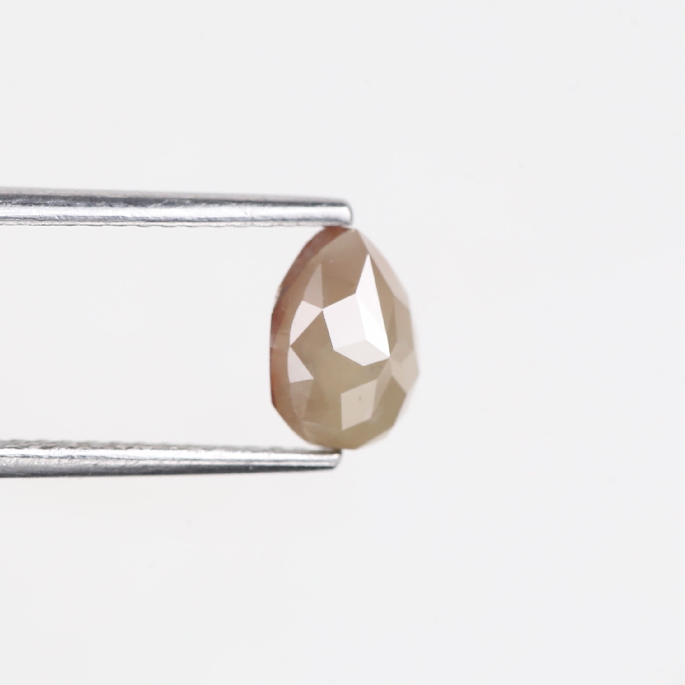 1.17 Carat Natural Pear Cut Salt and Pepper Diamond 7.3 MM