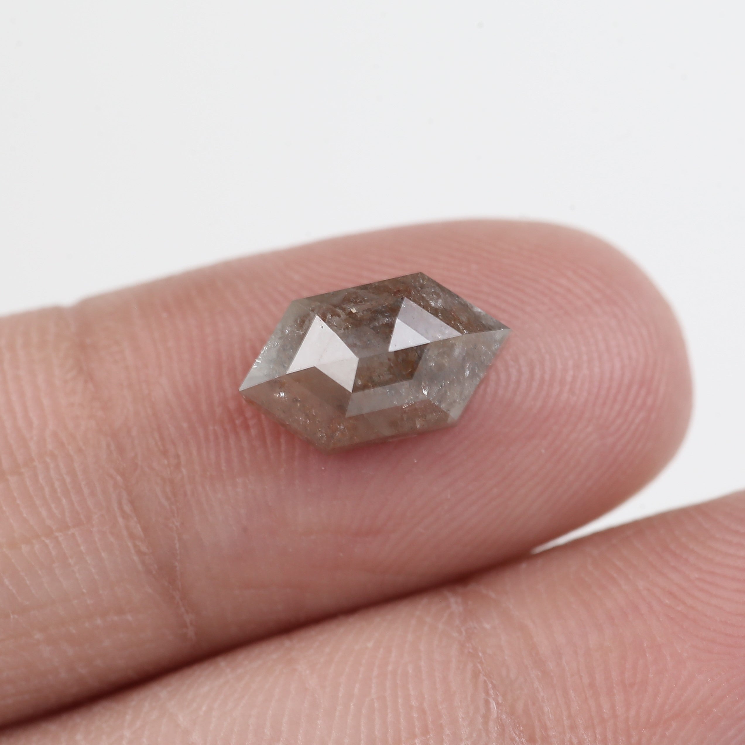 2.40 Carat Natural Hexagon Cut Diamond 10.91 MM