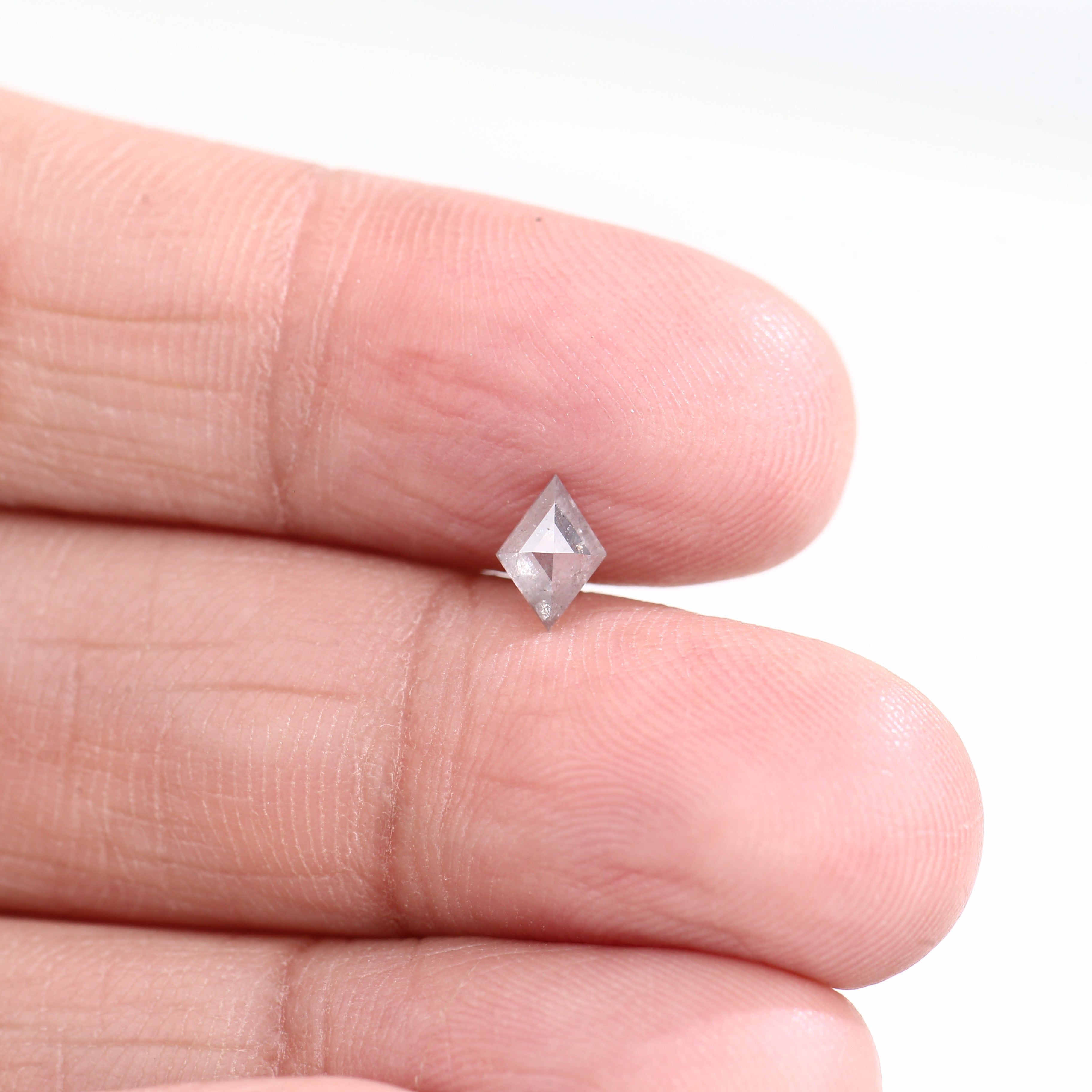 0.31 Carat Natural Gray Lozenge Salt And Pepper Diamond 6.32 MM