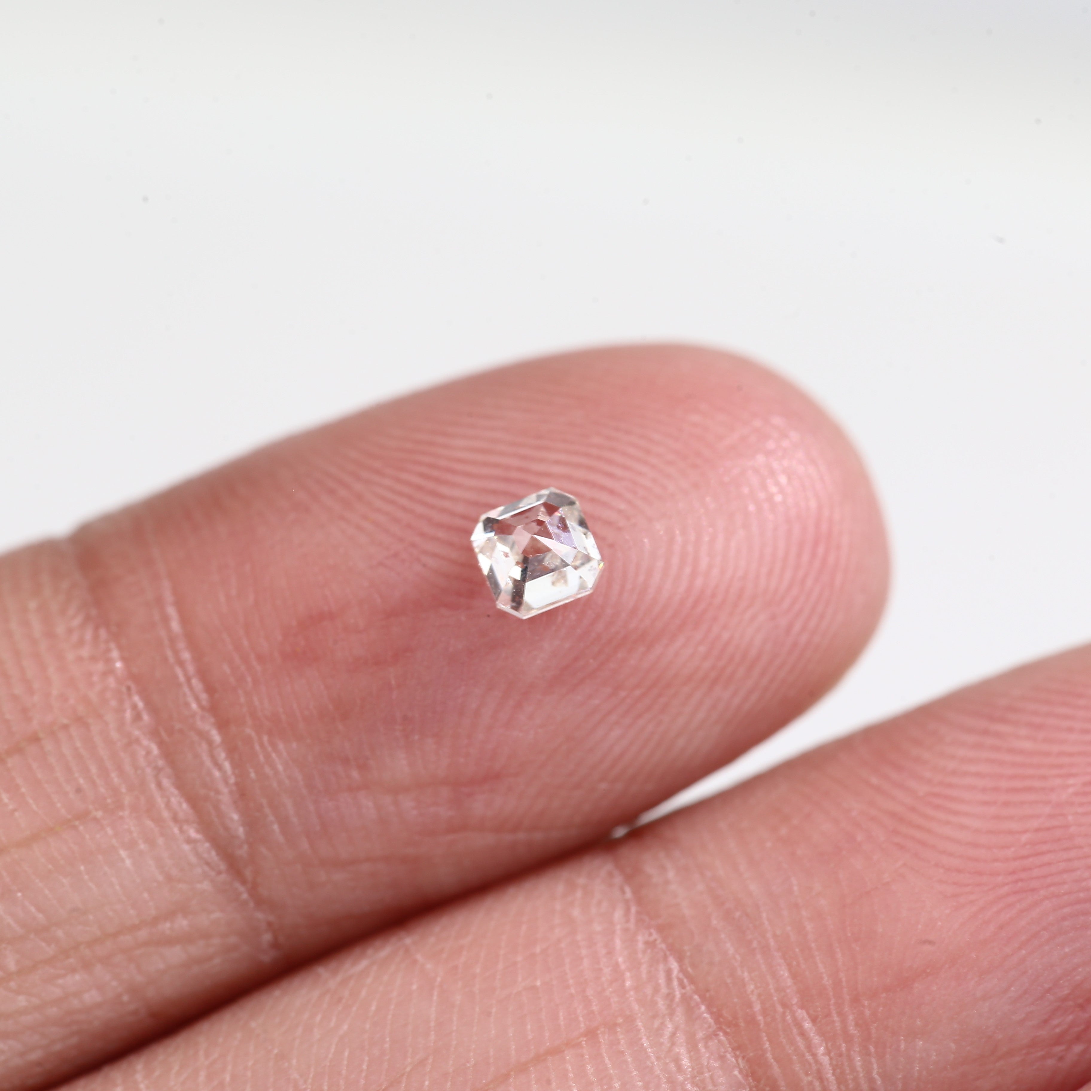 0.29 Carat Asscher Cut Loose Clear White Natural Diamond 3.30 MM