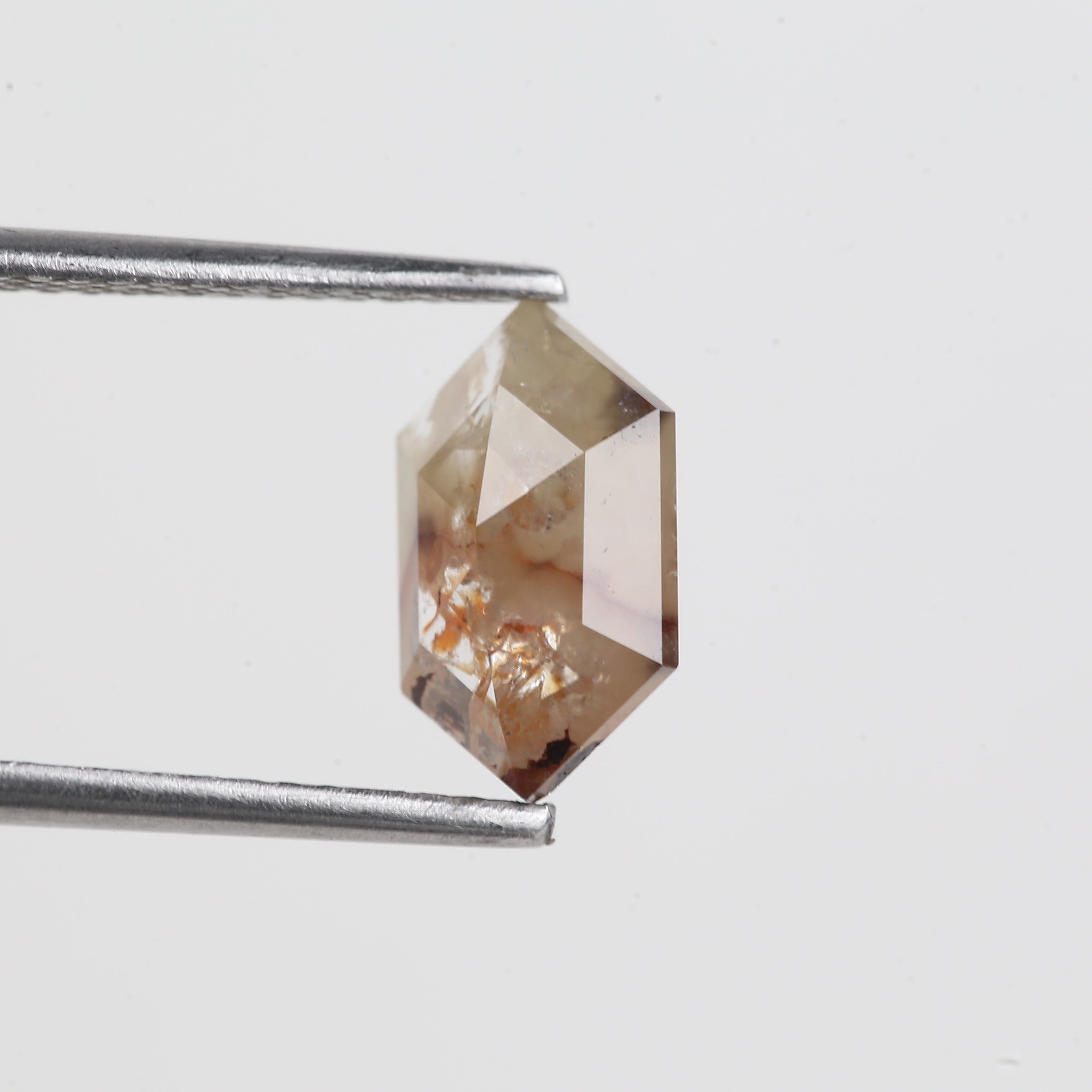 1.50 Carat Salt And Pepper Hexagon Cut Fancy Diamond 10.04 MM