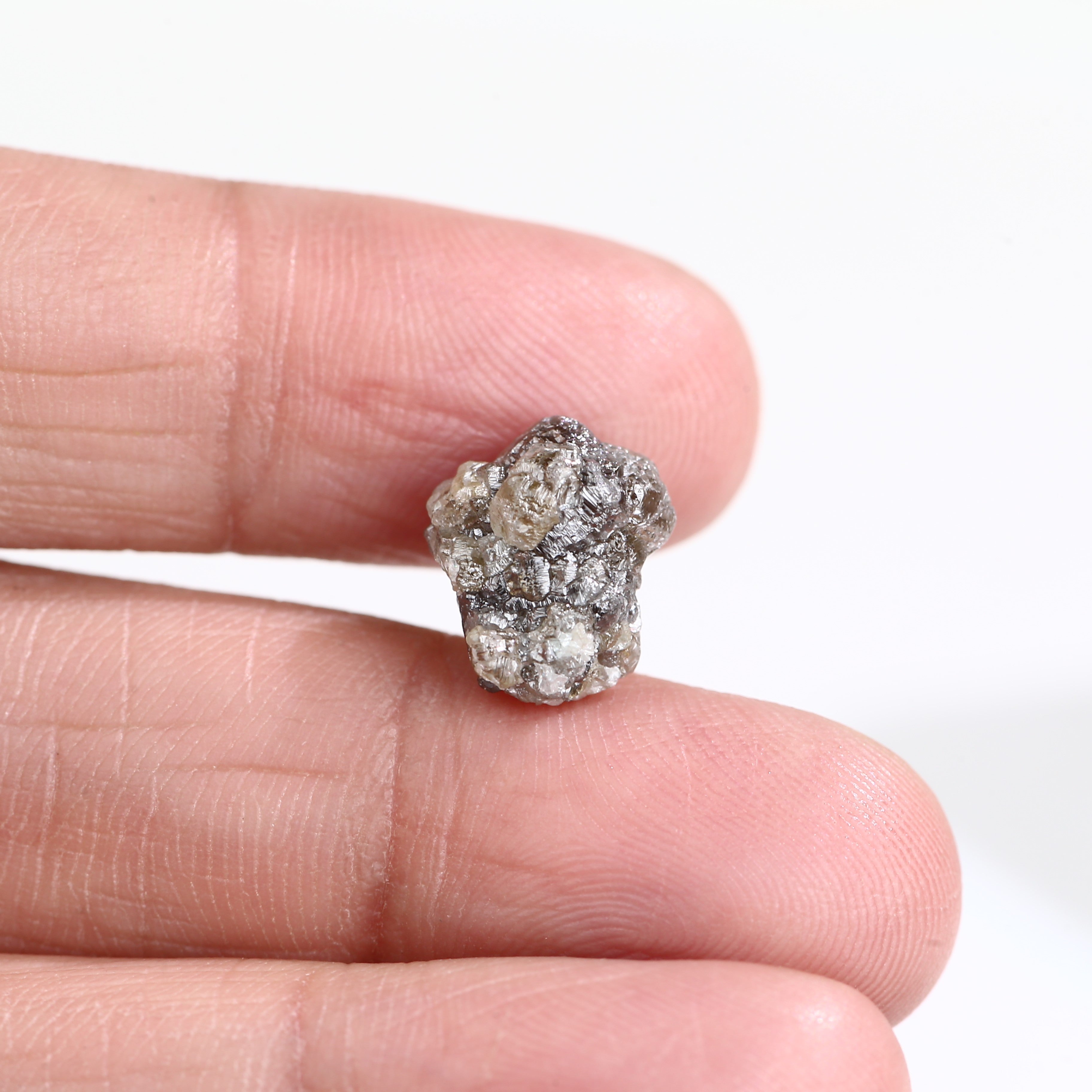 6.45 Carat Natural Brown Rough Uncut Raw Diamond 11.78 MM