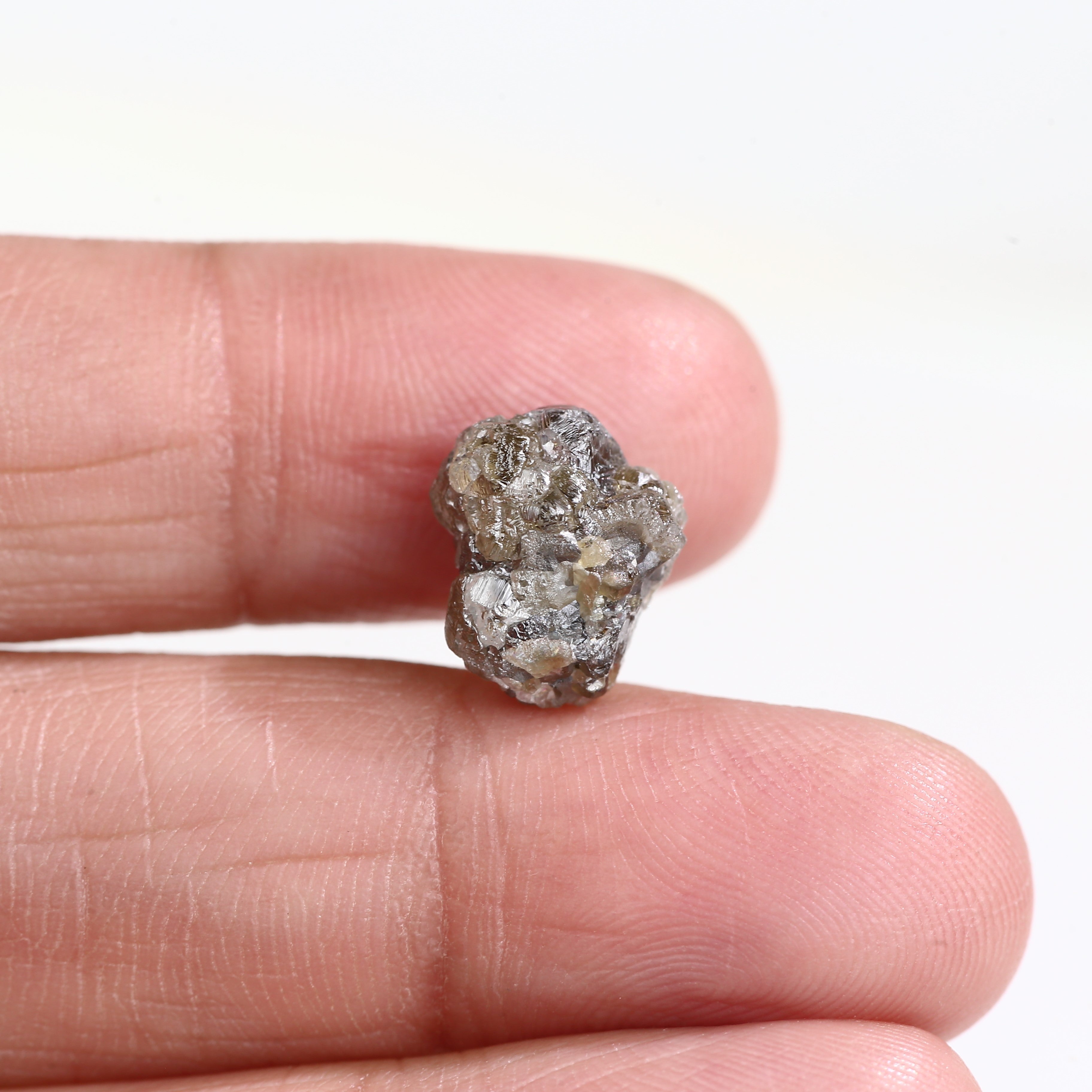 6.45 Carat Natural Brown Rough Uncut Raw Diamond 11.78 MM