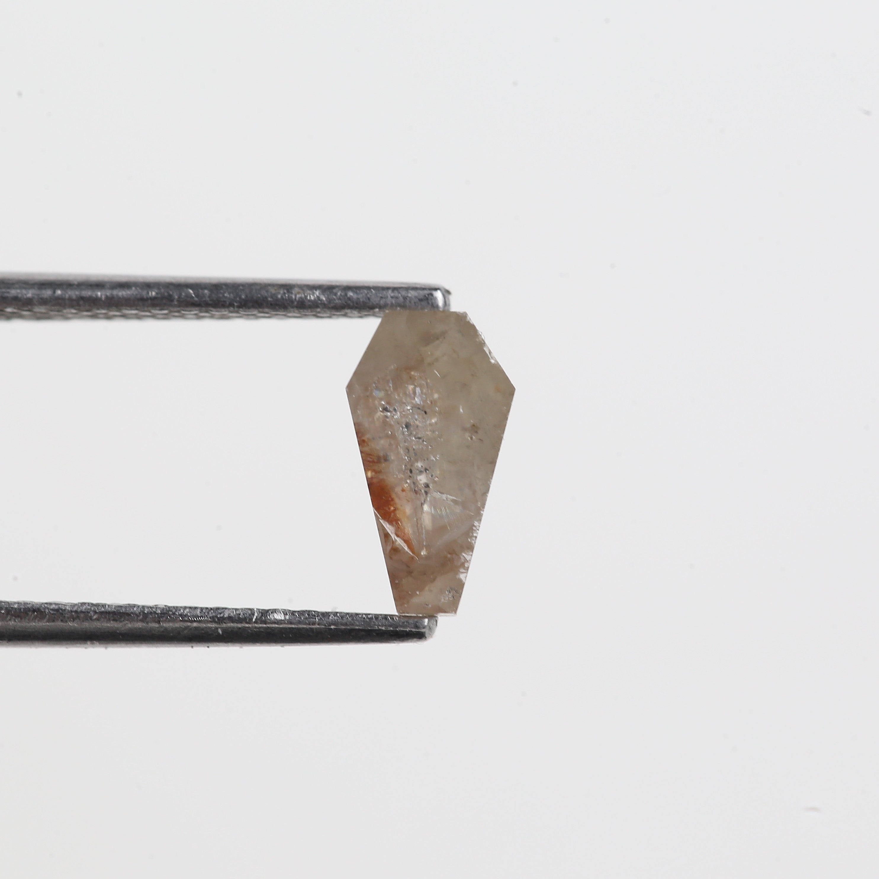 0.73 Carat Salt And Pepper Coffin Cut Diamond 8.21 MM