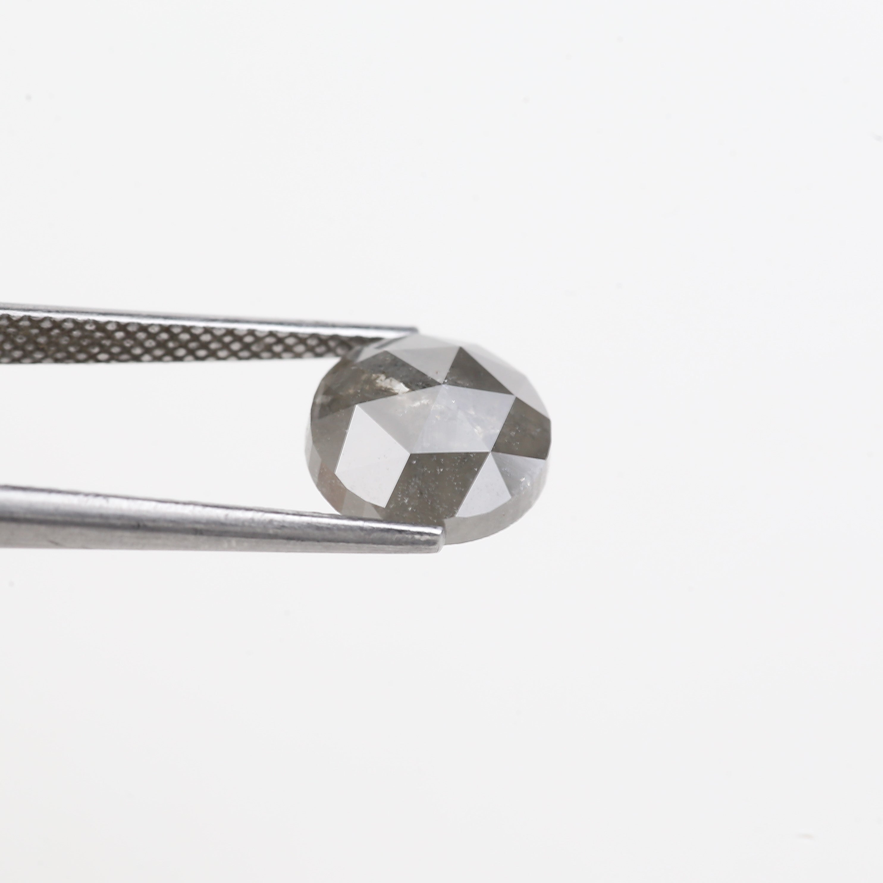 2.76 Carat Salt and Pepper Round Rose Cut Loose Diamond 9 MM