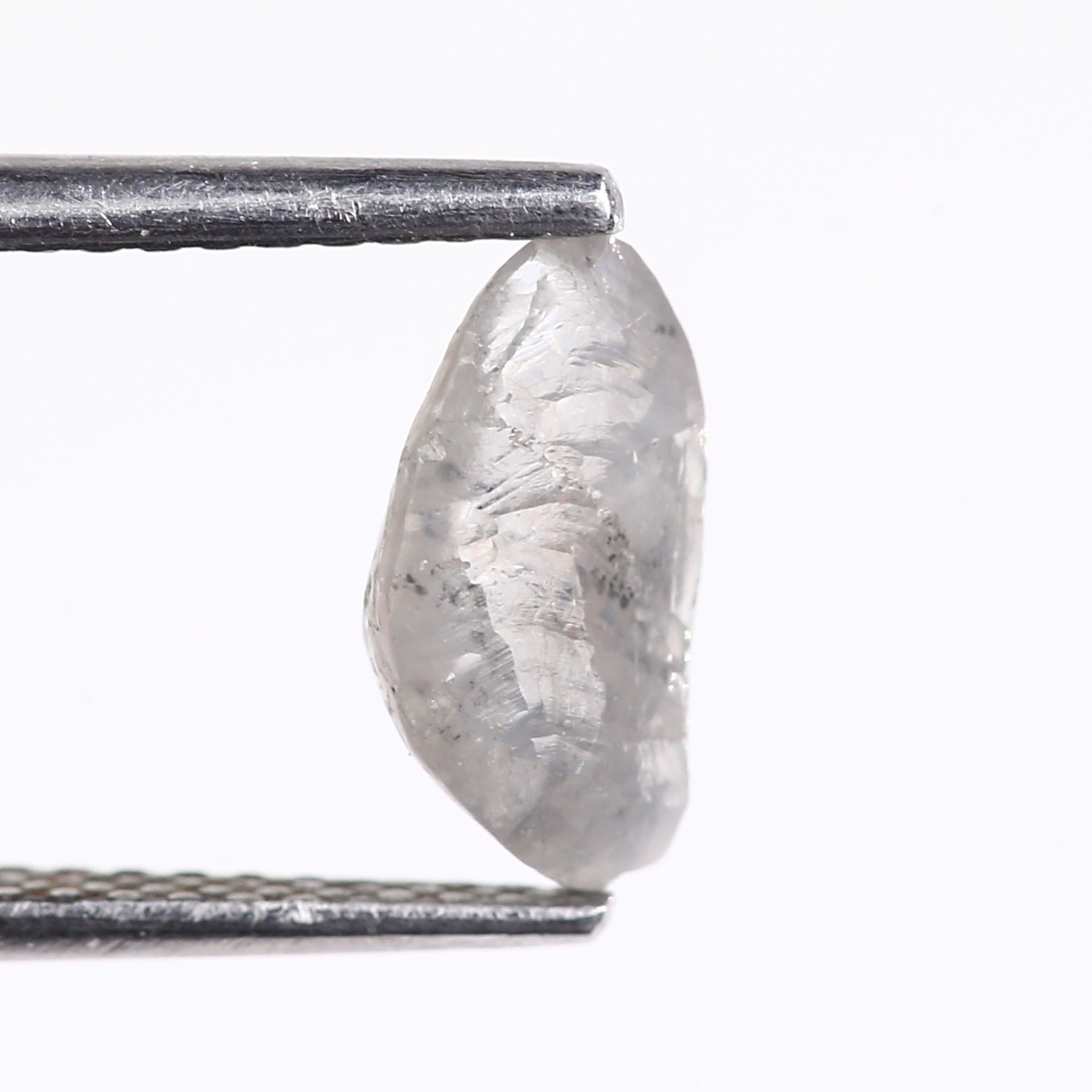 1.26 Carat Natural Uncut Raw Gray Rough Diamond 9.02 MM