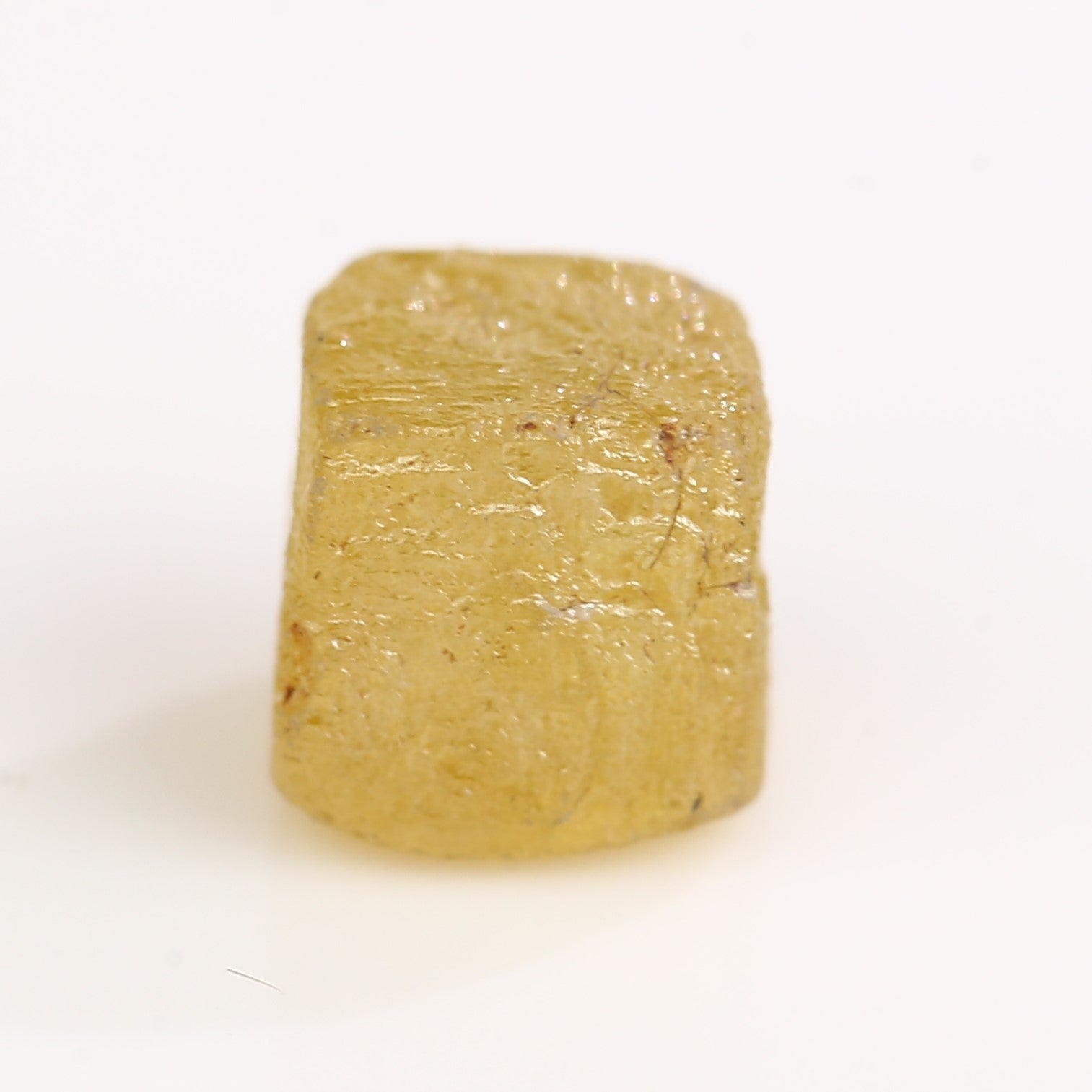 6.79 Carat Rare Natural Yellow Cube Rough Diamond 7.74 MM